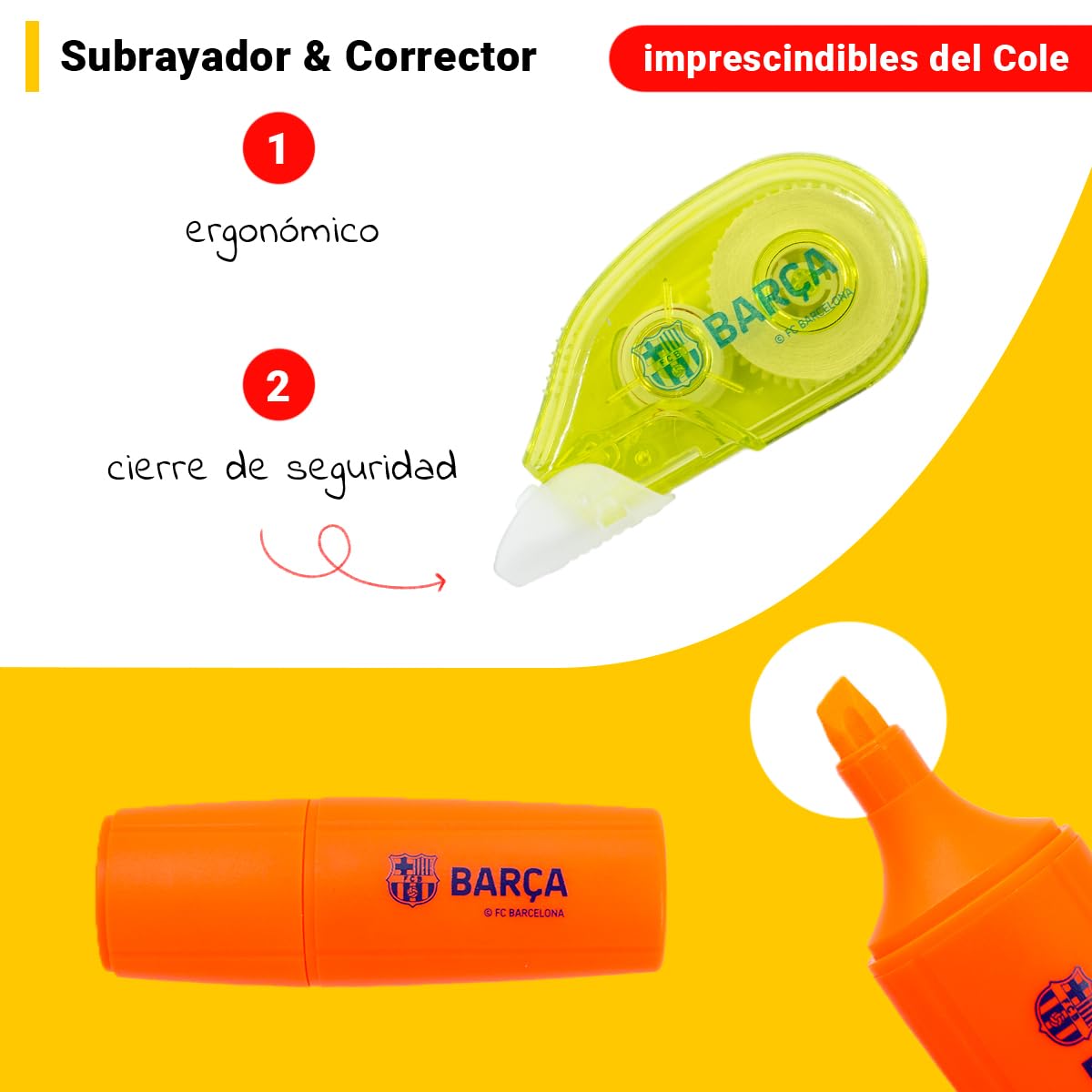 Set Cancelleria FC Barcelona Ufficiale - Matite, Gomma, Astuccio E Temperino, Colore Blu - Foto 3