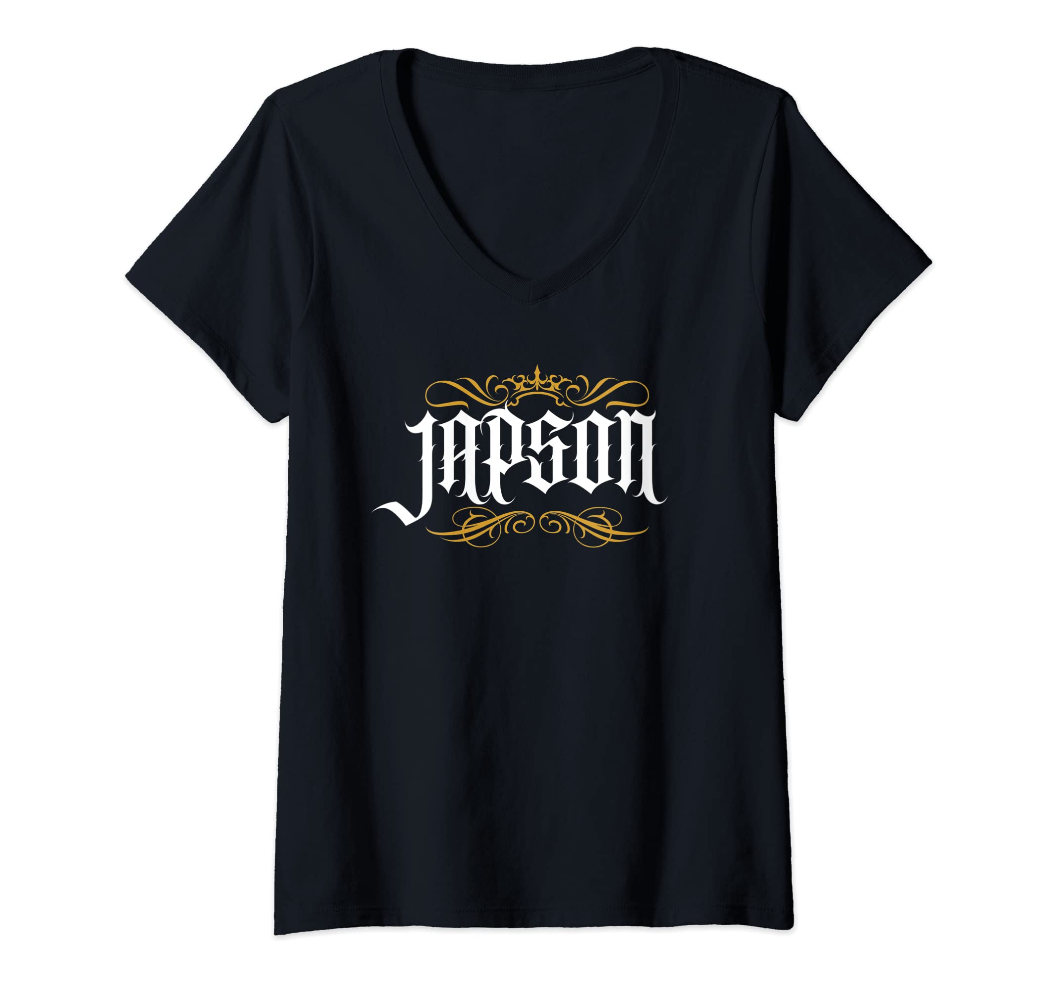 Womens Japson Filipino Surname Philippines Tagalog Family V-Neck T-Shirt