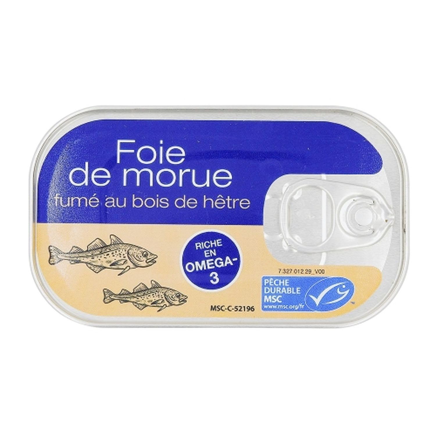 Lot 12x Foie de morue fumé - Boîte 120g