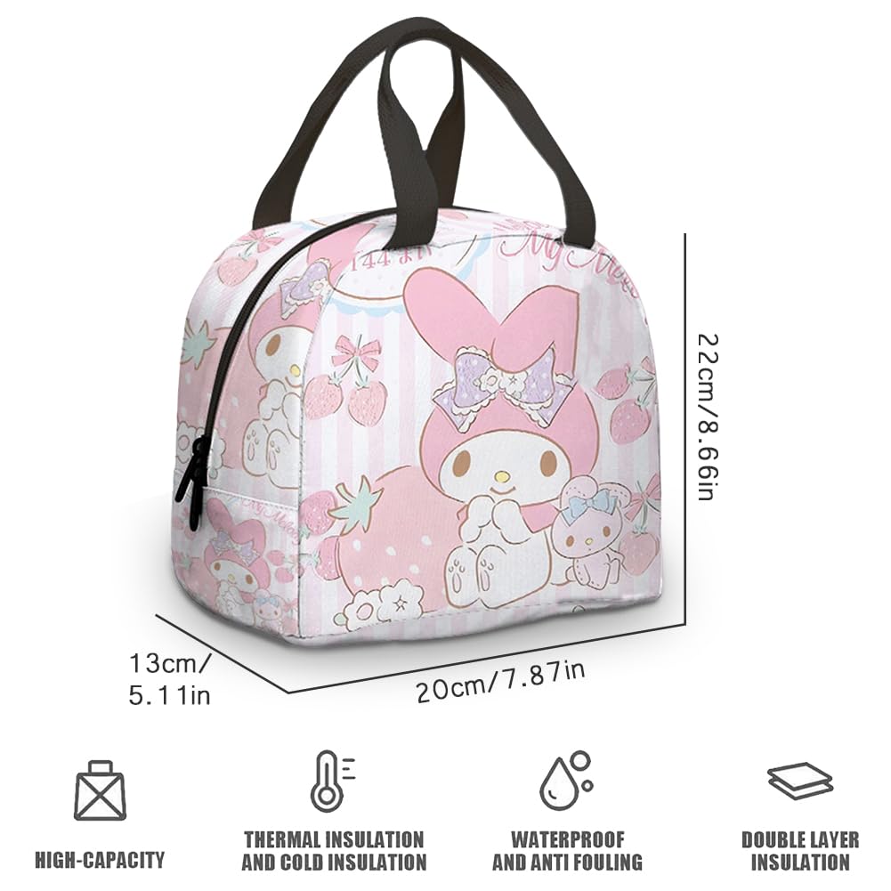 Ksopsdey Kuromi Borse Termiche Porta Pranzo, Cute Isolato