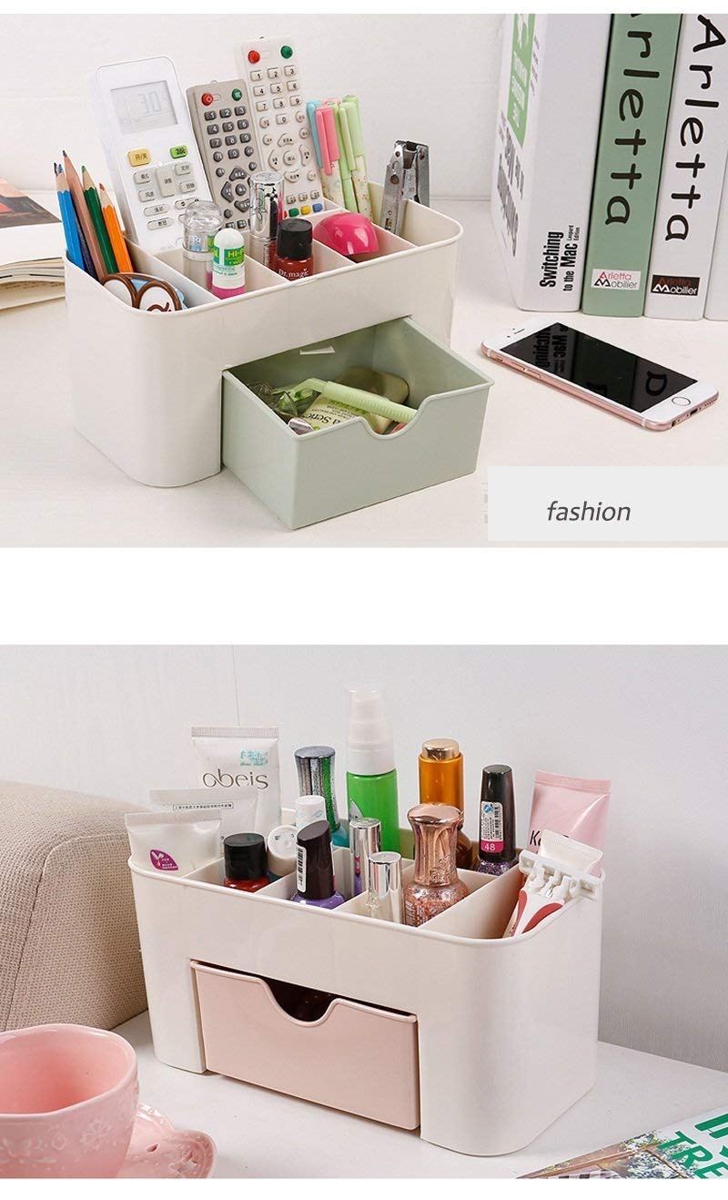 Spefez Remte Control Caddy Organizer, Clear Acrylic Desktop Media Storage Holder,Pen Stationery Organizer for Office Home Room - 6 Slots (Multi) 3