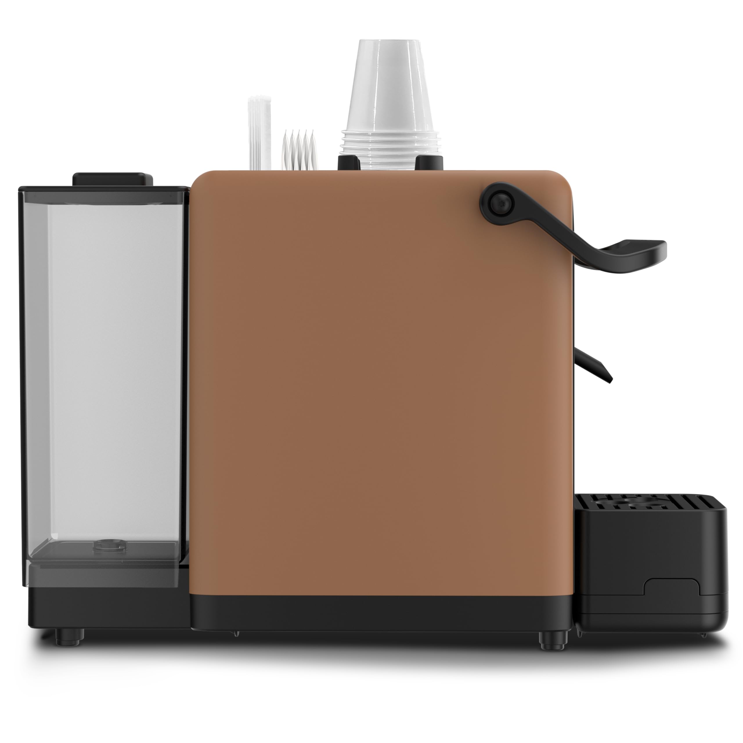 Didiesse Macchina Caffè Cialde, Macchina Espresso DarkSide - Caffè Intenso e Aromatico senza rinunciare a Praticità e Design, Serbatoio 1.3 L, Basso Consumo (650W), Compatta e Leggera - Colore Bronzo