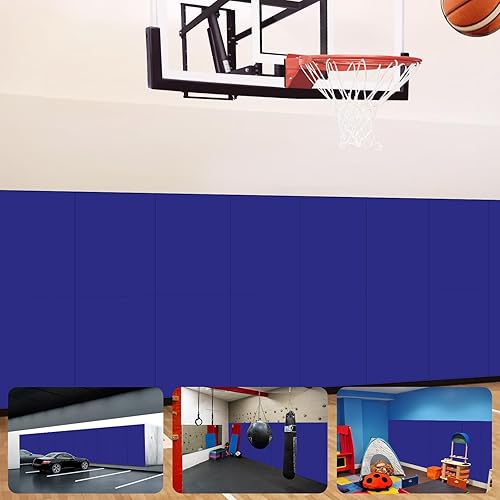 Almohadillas de pared acolchadas para gimnasio, alfombrillas de pared de baloncesto, almohadillas de pared de espuma de 2 pulgadas de grosor,