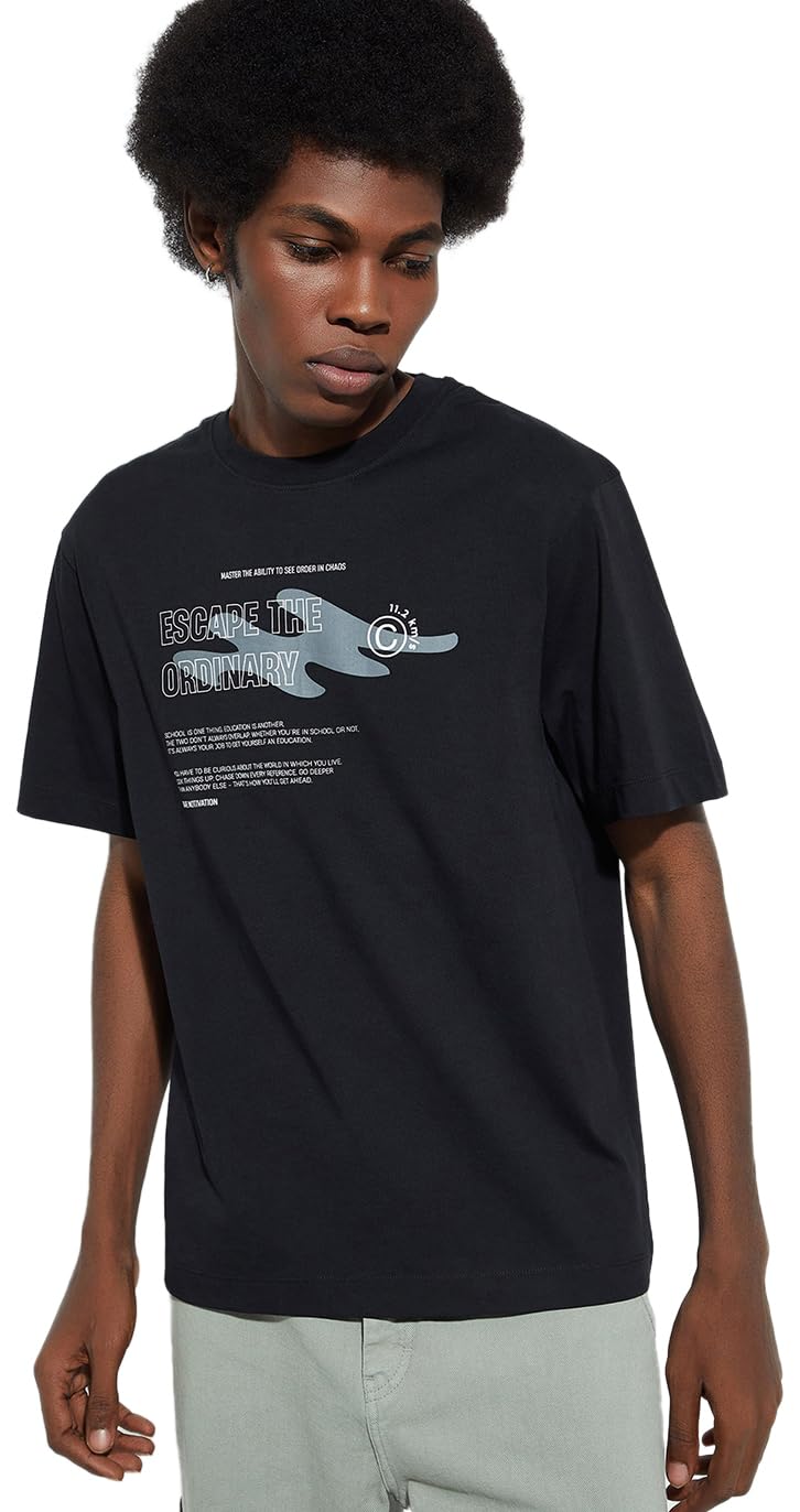max Men's Cotton Regular Fit URB_N Graphic T-Shirt-picture-33