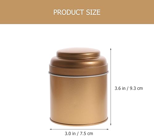 Miniatura 3 de Tarro de vela de lata de té, tarro de vela vintage para almacenamiento de té, hojalata de metal, latas vacías, recipiente de almacenamiento de té,