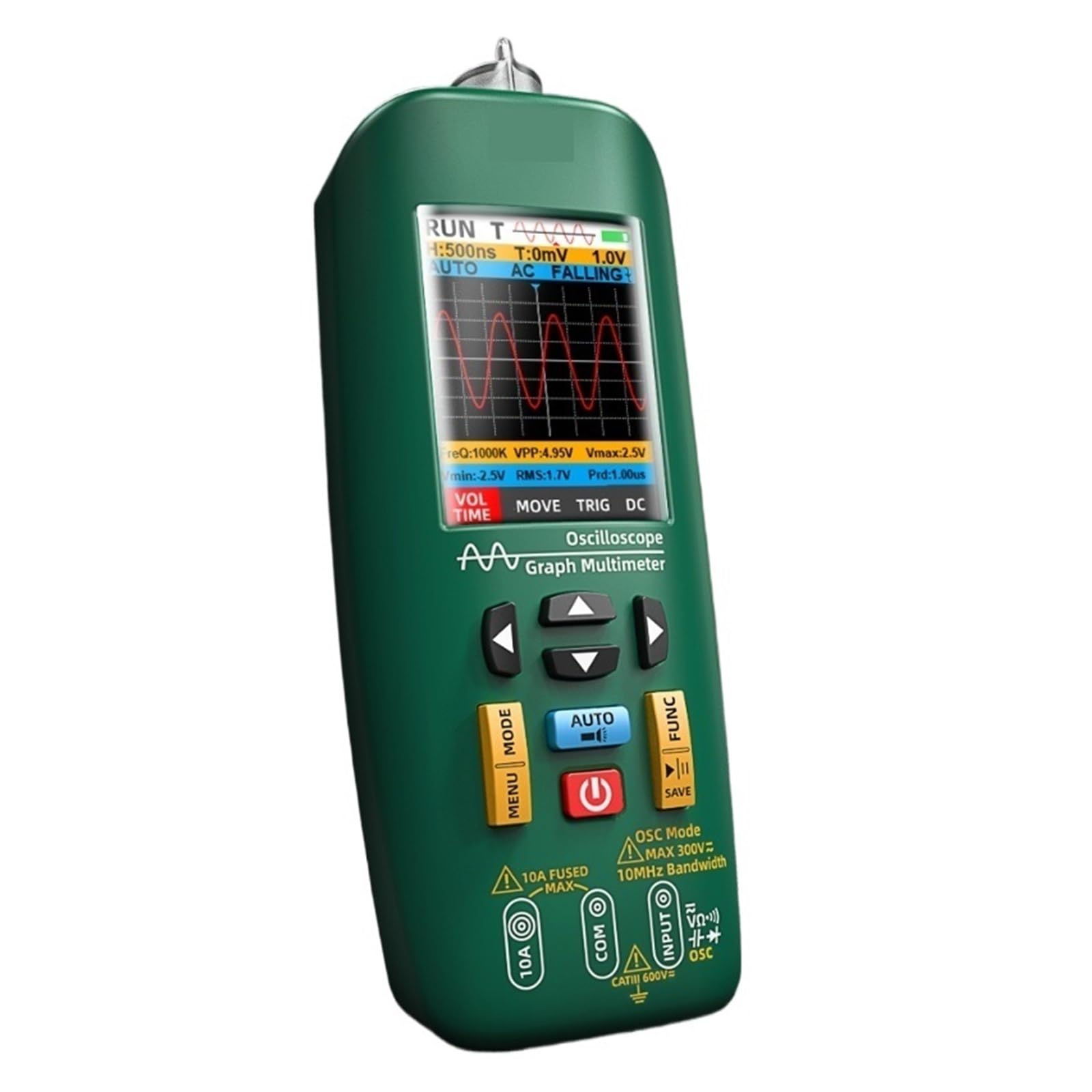 Handoszilloskop, 2-in-1-Hand-Digitaloszilloskop, professionelles Multimeter und Schaltkreistester