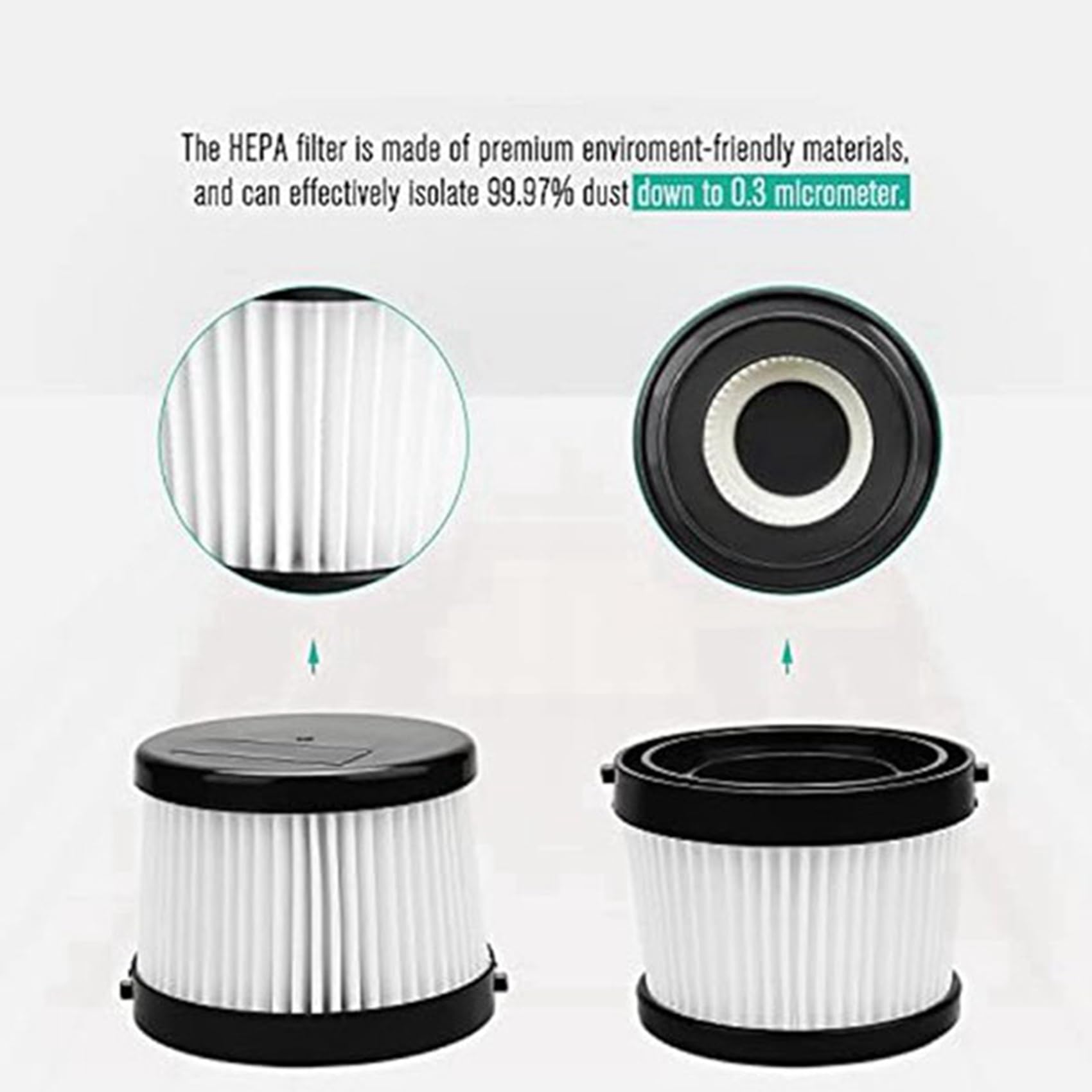 DCV5011H zestaw 16 filtrów HEPA do bezprzewodowego odkurzacza ręcznego DCV501HB, z 32 filtrami piankowymi i 4 szczotkami