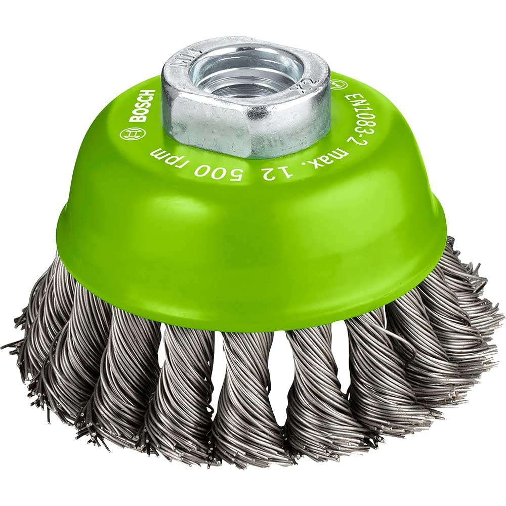 Bosch 1x PRO Steel Longlife Bevel Brush, Crimped Wire For Small Angle Grinder And M14 Thread For Steel O 115 Mm Professional Accessory Small Angle Grinder - View #7