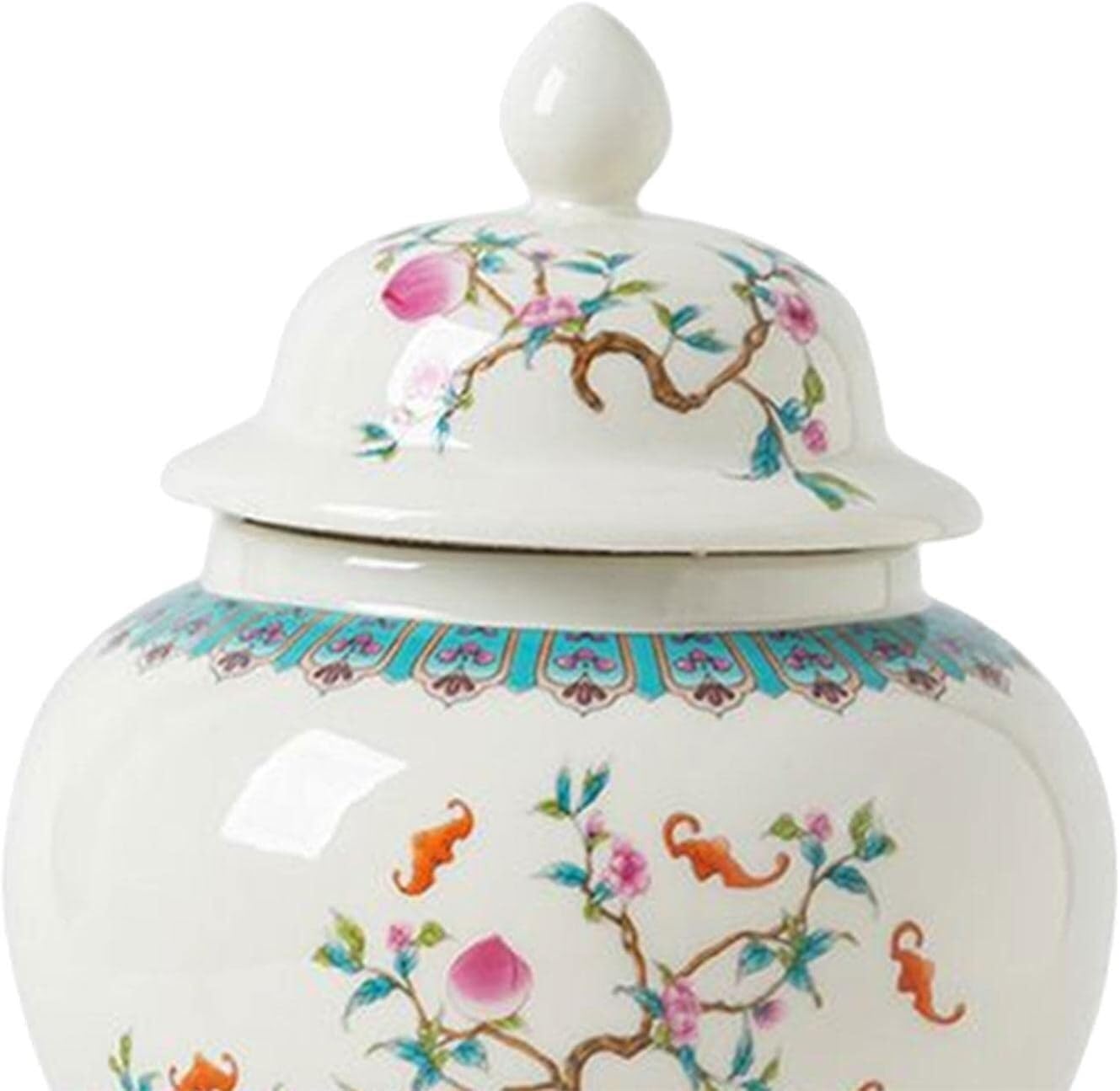 Ceramiczny wazon na imbir, dekoracyjny wazon na kwiaty, słoik do przechowywania w starożytnym chińskim stylu, szczelny pojemnik do przechowywania żywności, idealny do dekoracji domu