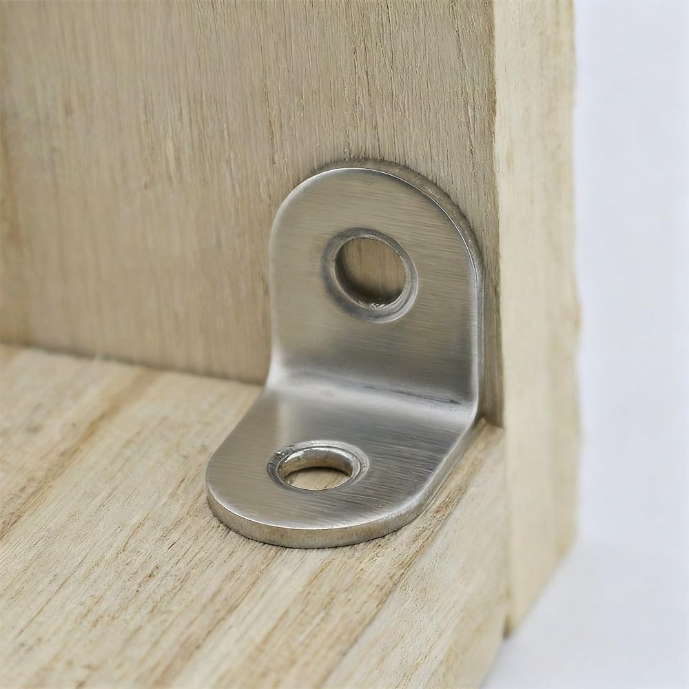 Ensemble 5 cornières d’angle droit 2 cm + 10 vis