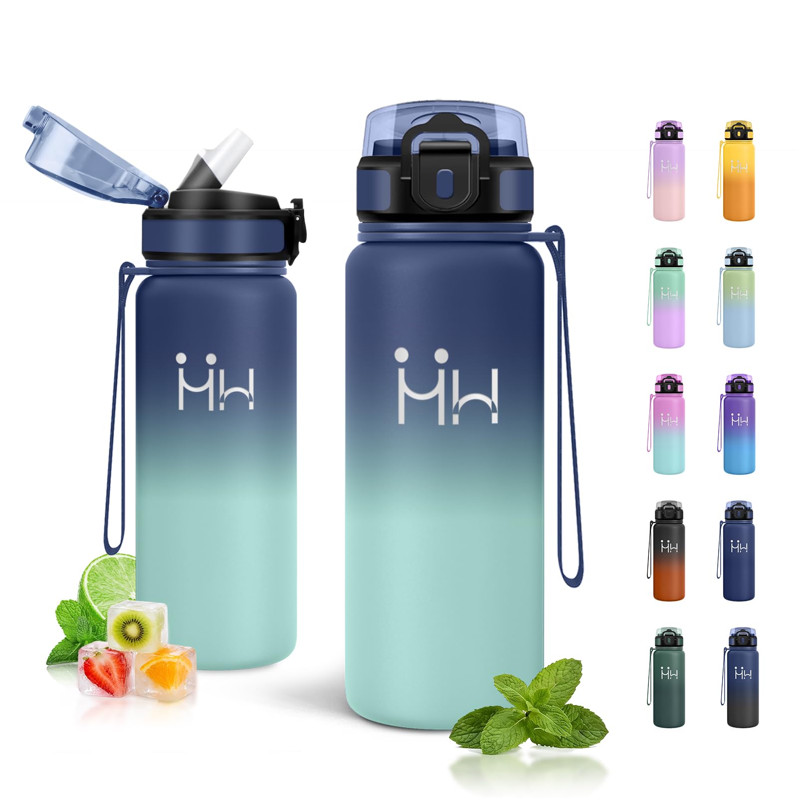 JAPORIA 750ml Insulated Water Bottle with Straw, Stainless Steel Water Bottles, Double Wall Insulated, Reusable, Water Bottles for Camping, Hiking, Outdoor