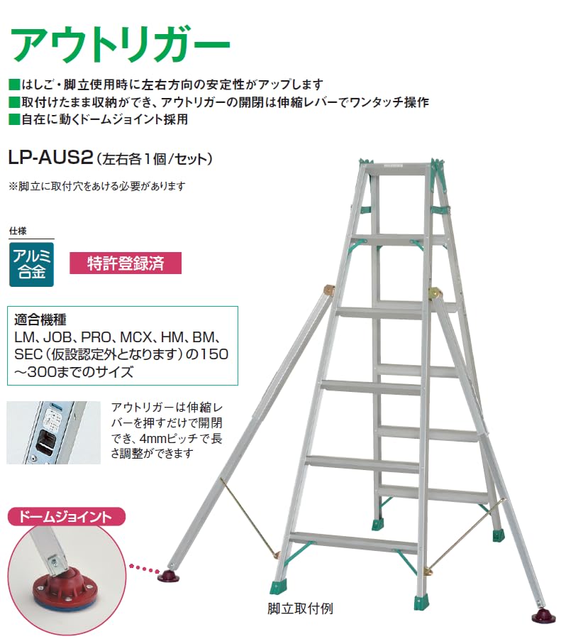 Amazon.co.jp: ピカ(PiCa) はしご 脚立 オプション 固定用 