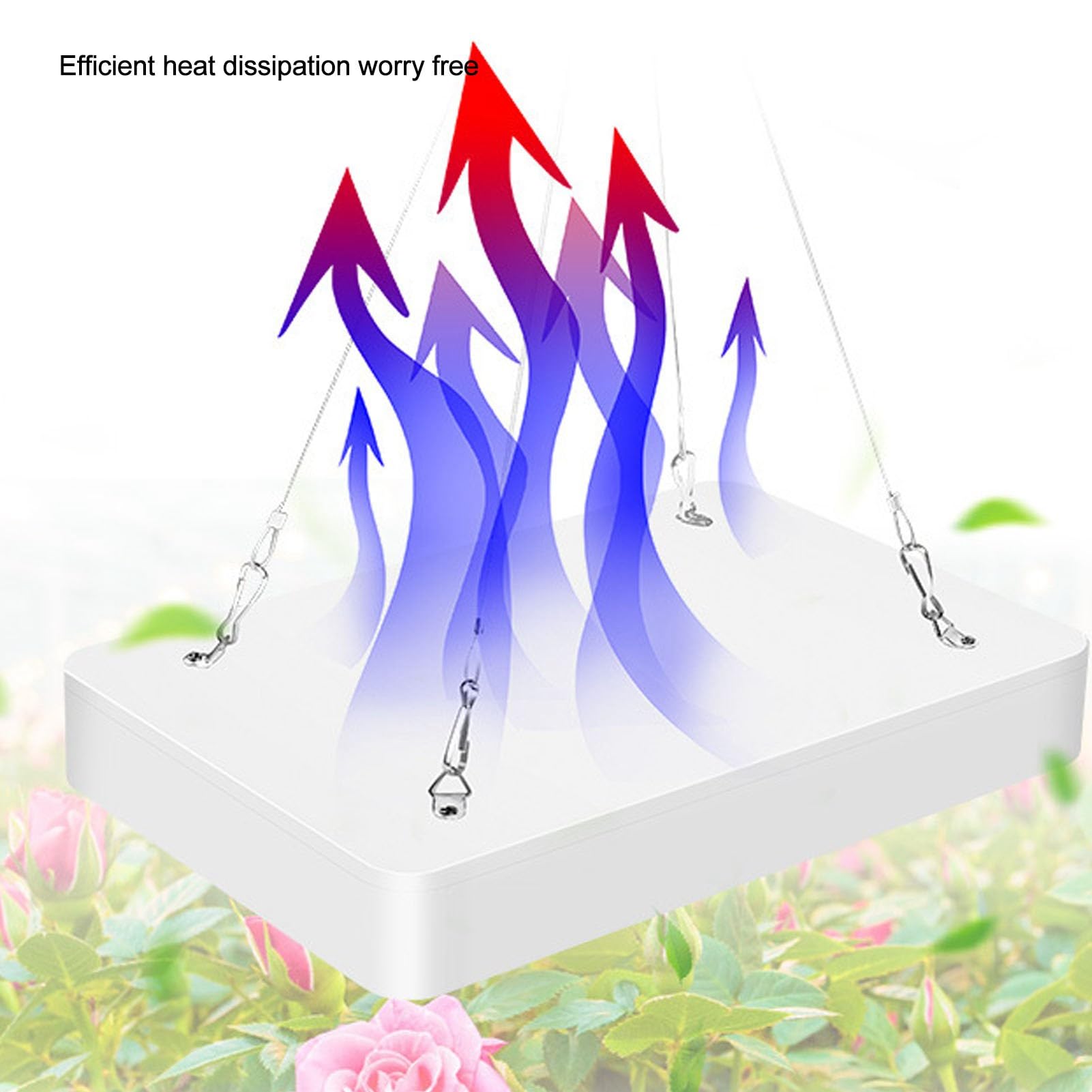 Luz de Cultivo LED, 192 Luces de Cultivo Led para Plantas de Interior de Espectro Completo con Doble Interruptor y Sistema de Enfriamiento, Luz de Planta para Verduras, Flores