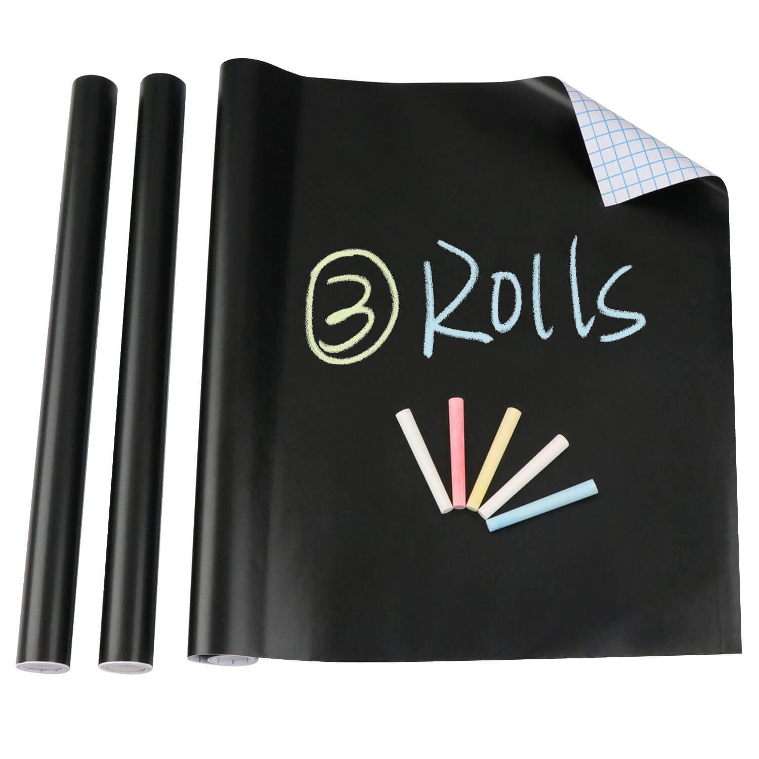TSingline 3 Chalkboard Contact Paper Adhesive Blackboard Wallpaper