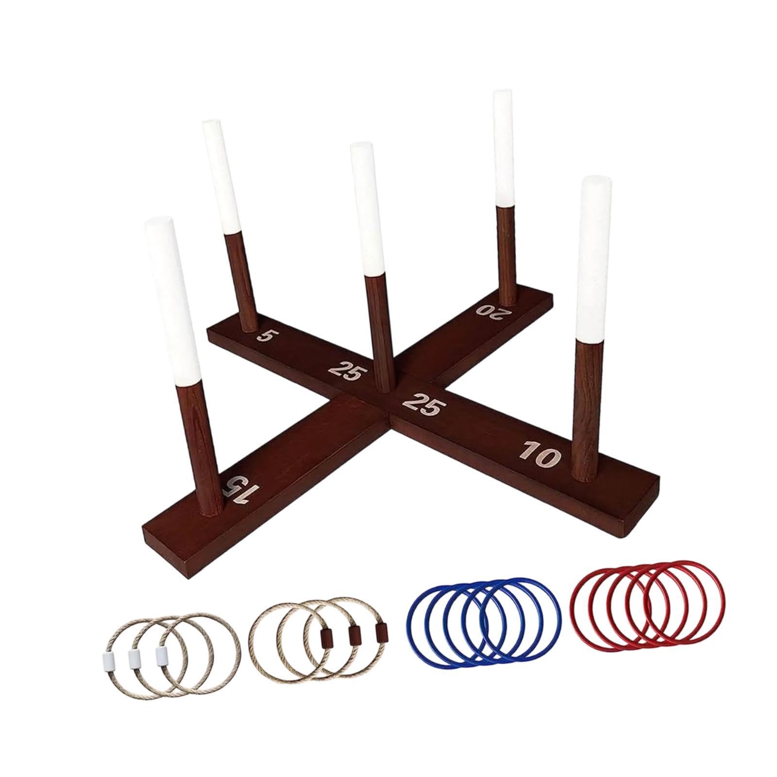 YIJU Ring Tossing Interactive Toy Puzzle Toy Playset Throwing Game for Parent Children Adults Kids Indoor Outdoor Garden