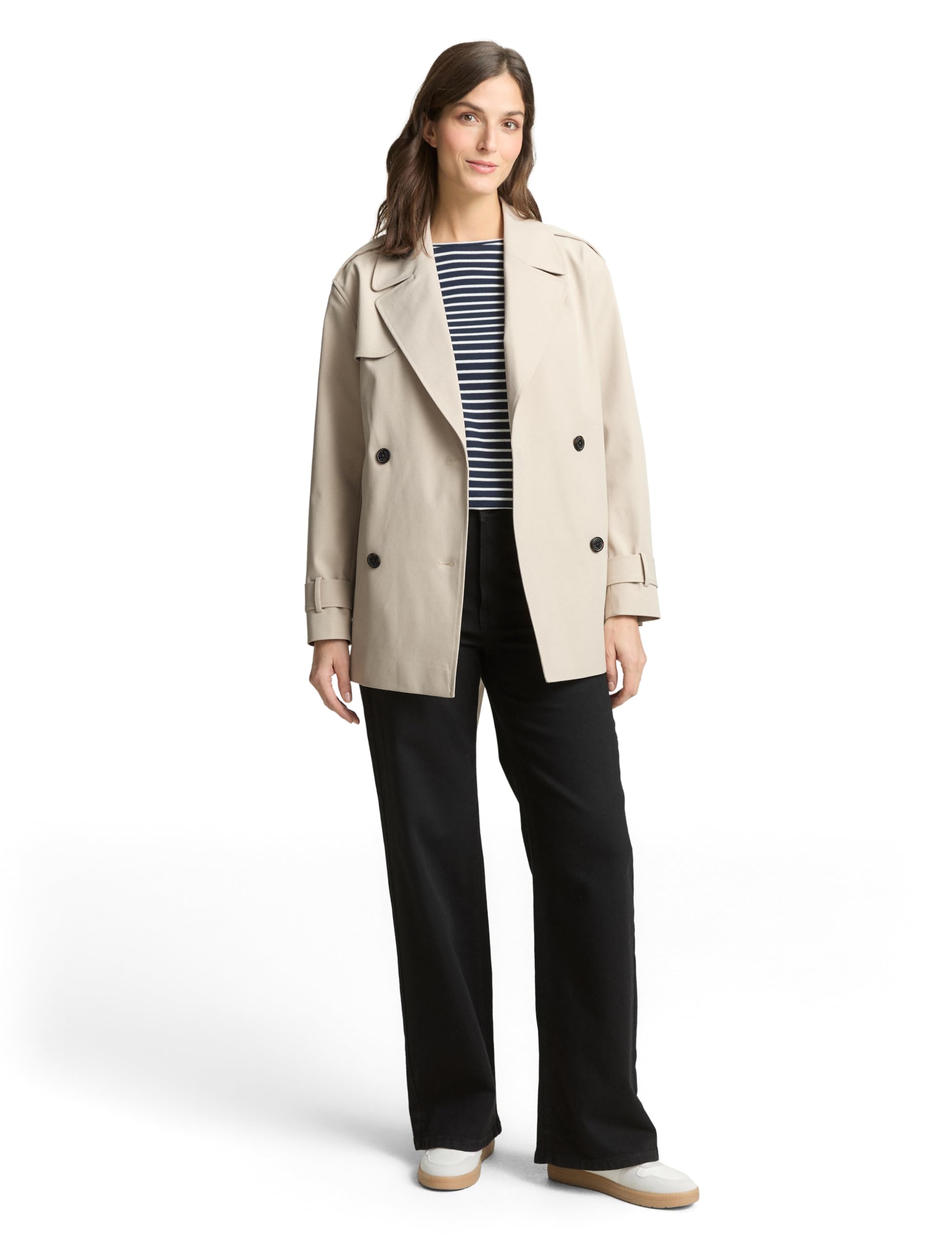 TOM TAILOR Damen Basic Trenchcoat