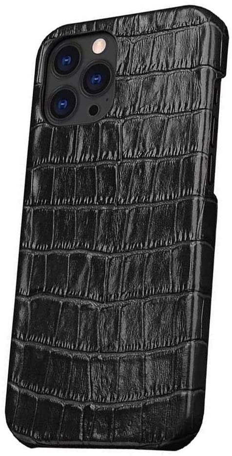Étui iPhone 12 Pro Max antichoc pour le quotidien en cuir noir
