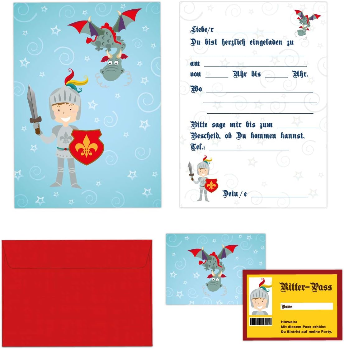 Lot De 24 Cartes D Invitation Pour Anniversaire D Enfant Motif Petit Chevalier Avec Dragon Et Enveloppes Colorees Amazon Fr Cuisine Et Maison Lot De 24 Cartes D Invitation Pour Anniversaire D Enfant Motif Petit Chevalier Avec Dragon Et Enveloppes Colorees Amazon Fr Cuisine Et Maison