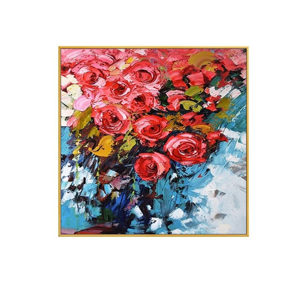 Art mural 3D paysage floral rose pour transformer un mur blanc vide