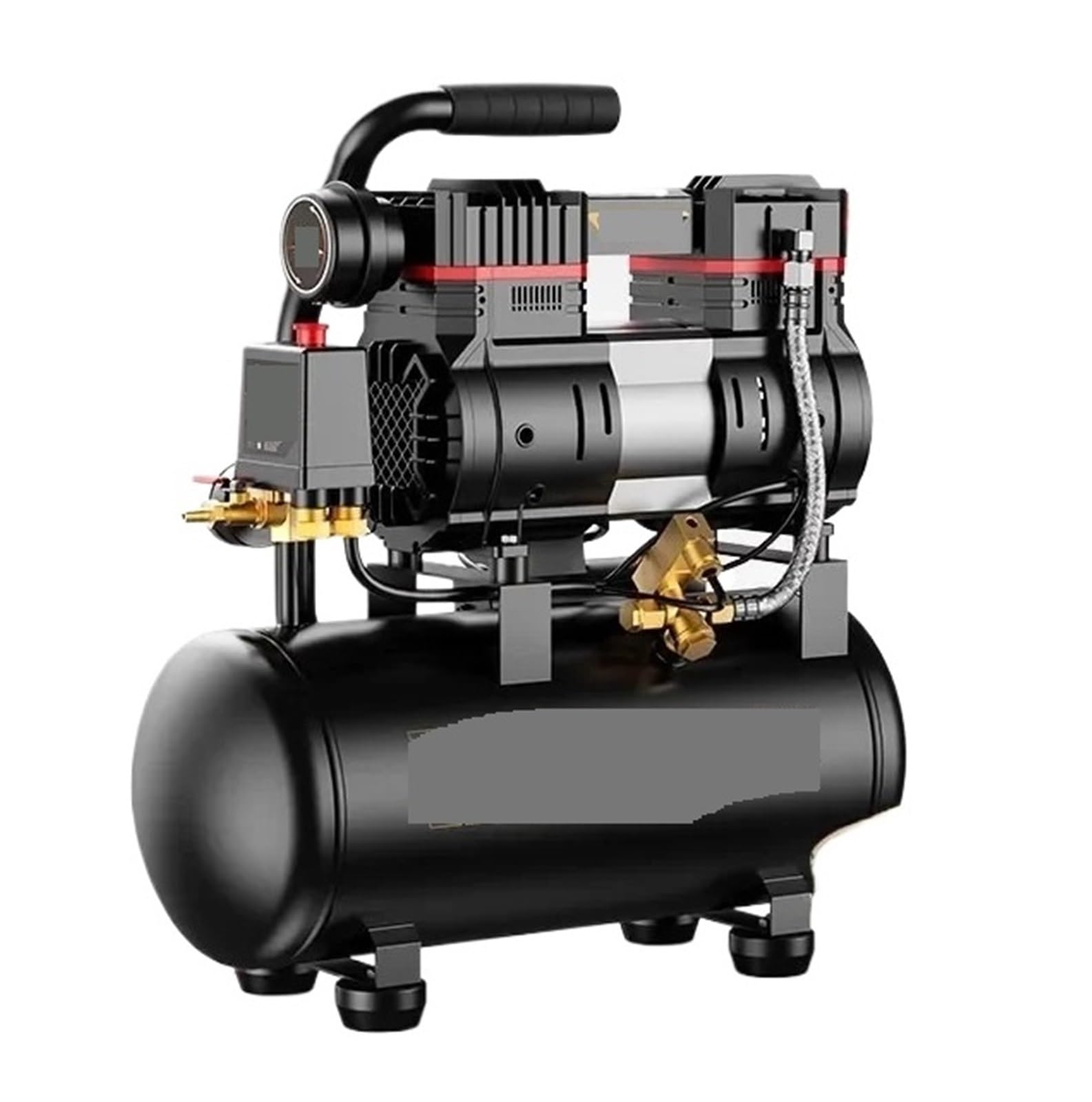 Silent Air Compressor 220V Portable Industrial Grade Woodworking Silent High Pressure Air Compressor Pump(3180W-15L-2)