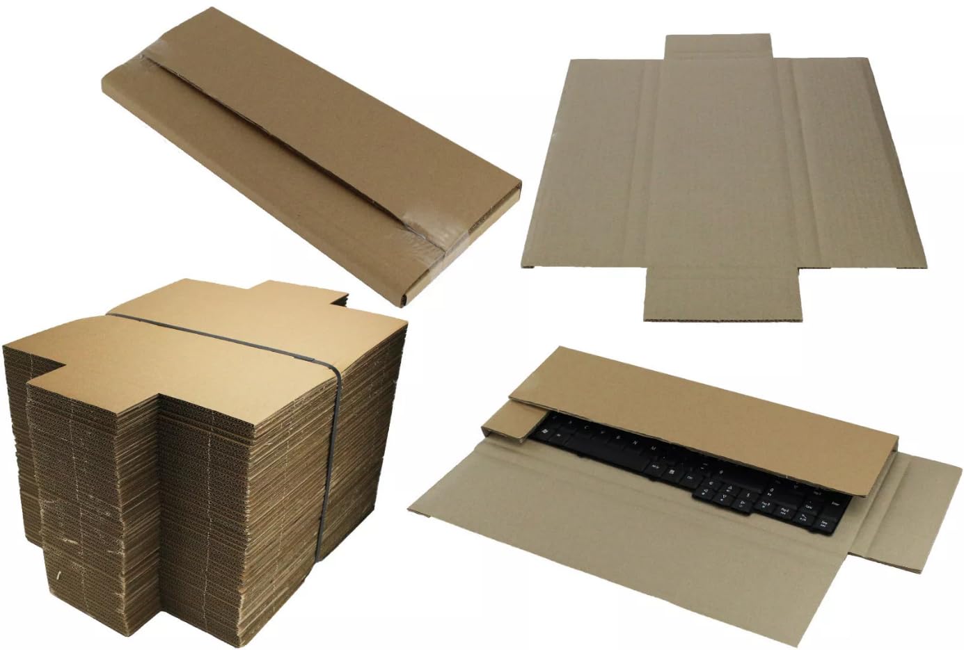 MEG4TEC Keyboard Box Strong Double Wall Cardboard Shipping Mailing Postal 360mm x 150mm x 23mm (100)