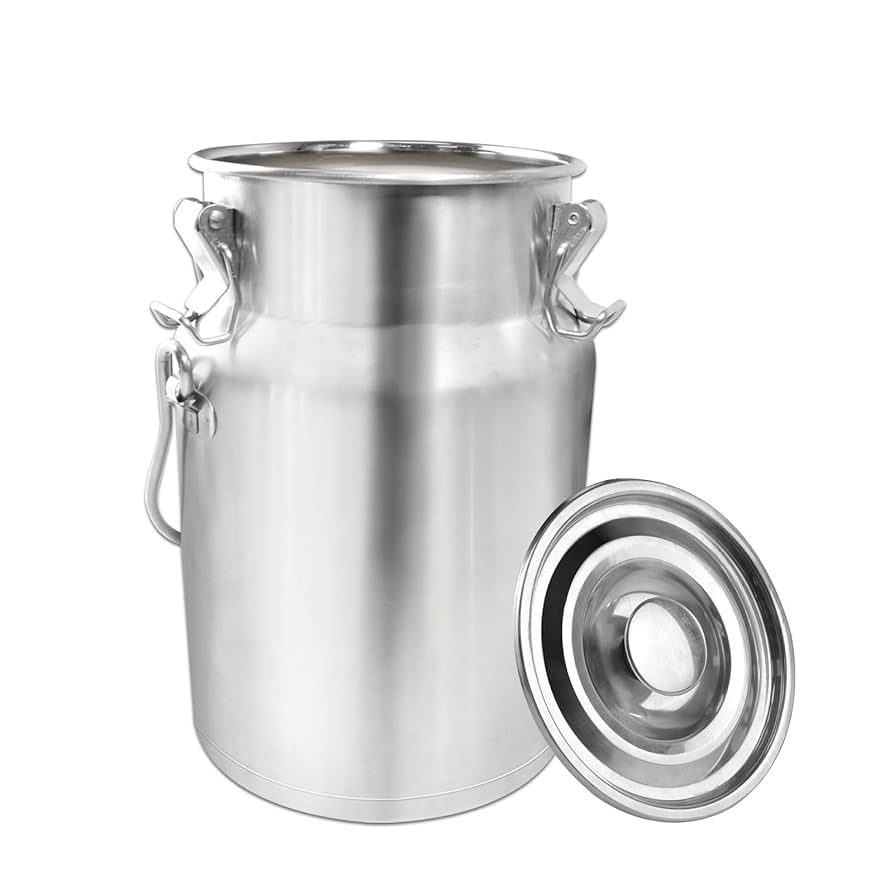 Amazon｜KELUNIS 304ステンレス密封ドラムミルク缶ミルク缶