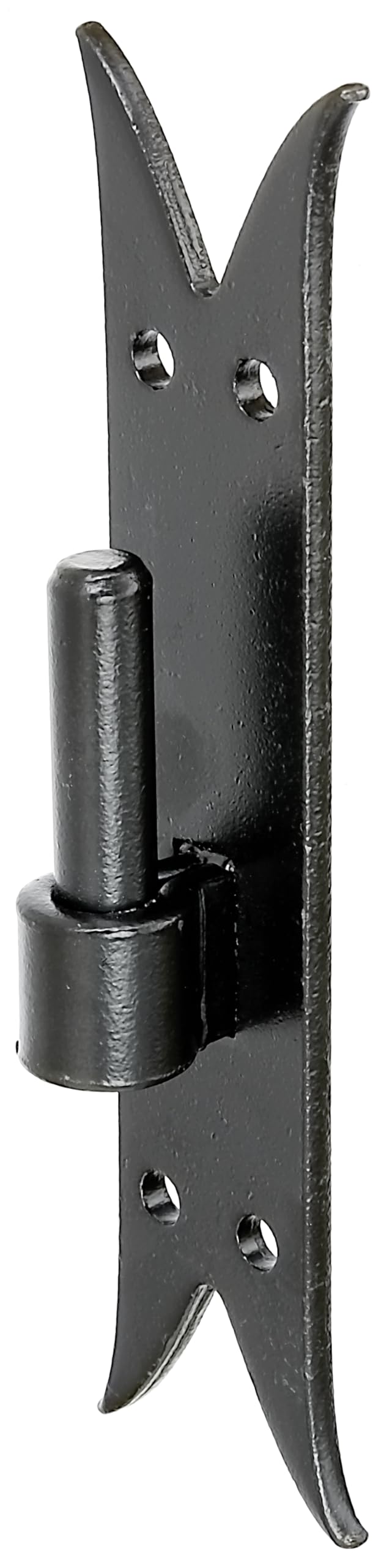 Alberts 867553 Gond sur platine | crochet DI, bout queue de carpe | laque noire pour immersion | cote axe Ø14 mm | platine 205 x 45 mm | kit de 10