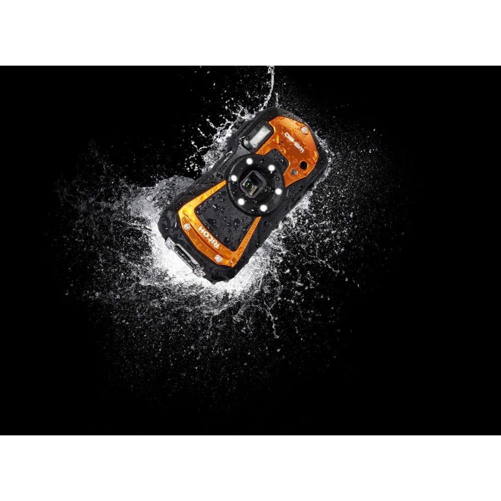 Ricoh WG-80 Orange Appareil Photo numérique étanche résistant aux Chocs au Froid à l’écrasement 03127