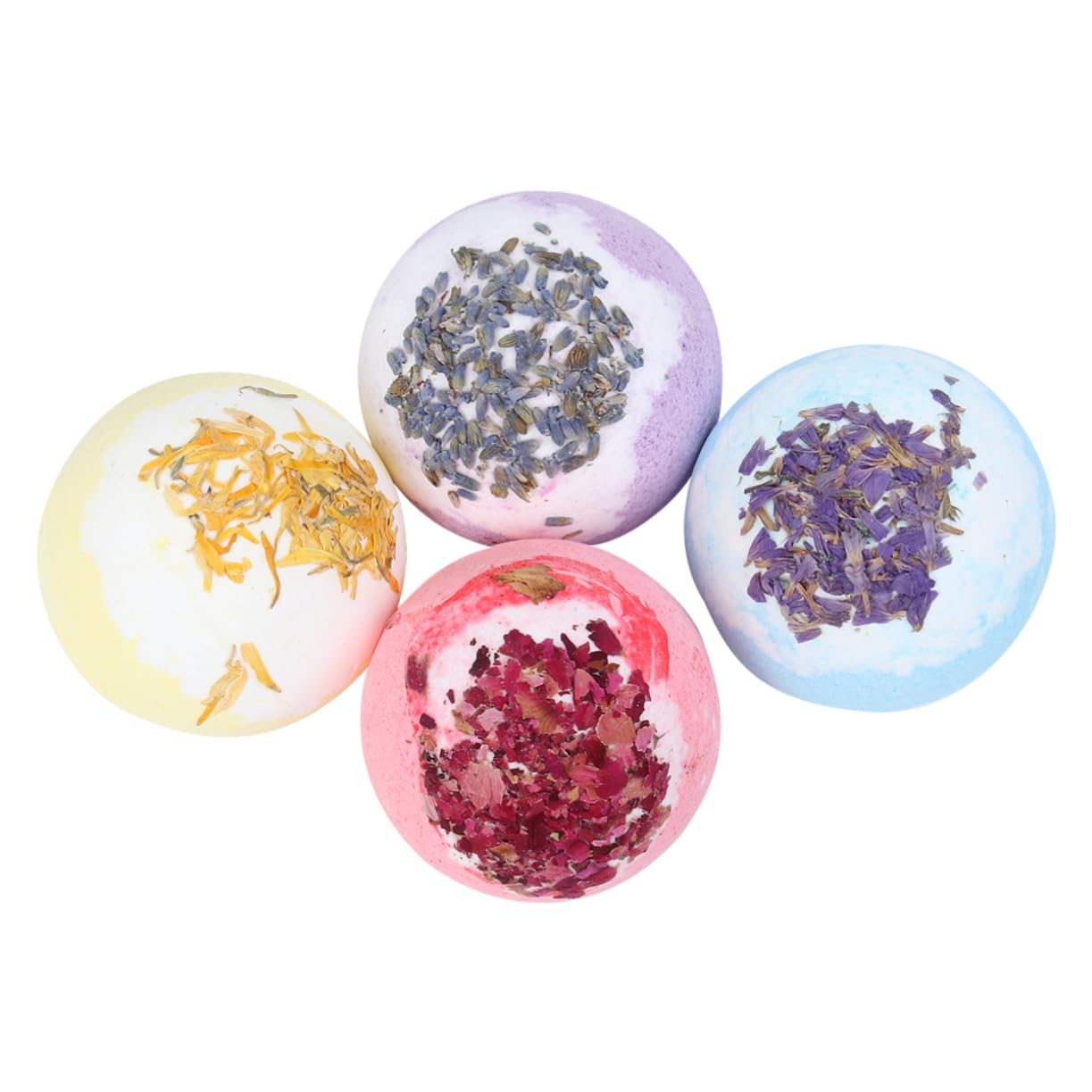 Bolas de Baño Efervescentes Aromáticas 4 Piezas Azul Mineral