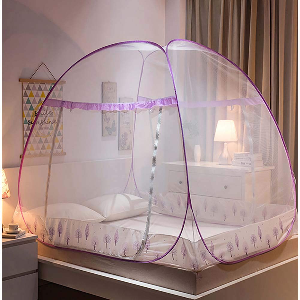 Popup Moskitonetze Für Queensize-Bett,Folding Baldachin,Bett Zelt Mit Boden Für Zuhause Reise Camping,Portable Anti-moskito-c Queen1