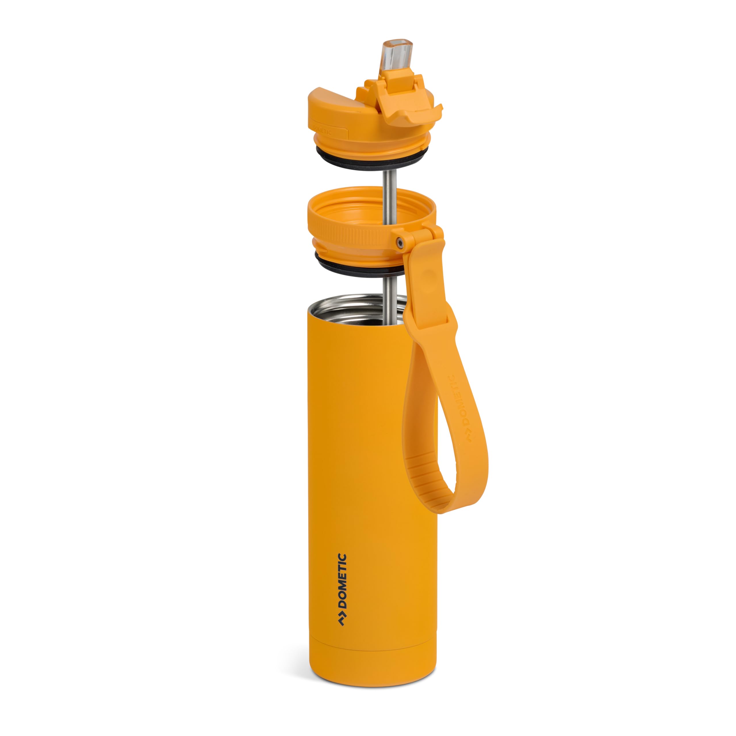 Dometic 22 oz Insulated Sip Bottle | Stainless Steel Drinkware with Covered Sip Straw Lid | Glow