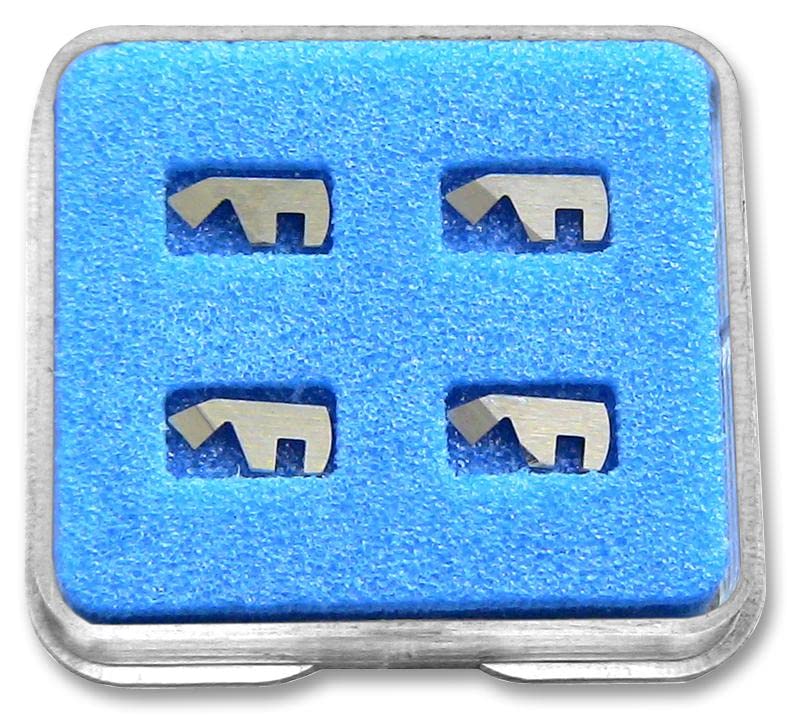 Juego de cuchillas de repuesto, HSS, 4PC, pelacables coaxiales, Qty.4 | MS-0519S