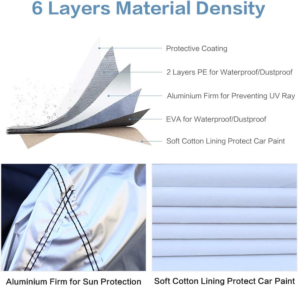 🔥 Cashback up to 70% XicBoom Truck Cover 6 Layers, Waterproof Car Cover All Weather, Indoor/Outdoor Full Cover, Sun Rain Snow UV Protection with Cotton,Fit Truck-Length ( 211 to 229 ) Cheapest 🛒 XicBoom Truck Cover 6 Layers, Waterproof Car Cover All Weather, Indoor/Outdoor Full Cover, Sun Rain Snow UV Protection with Cotton,Fit Truck-Length ( 211 to 229 )