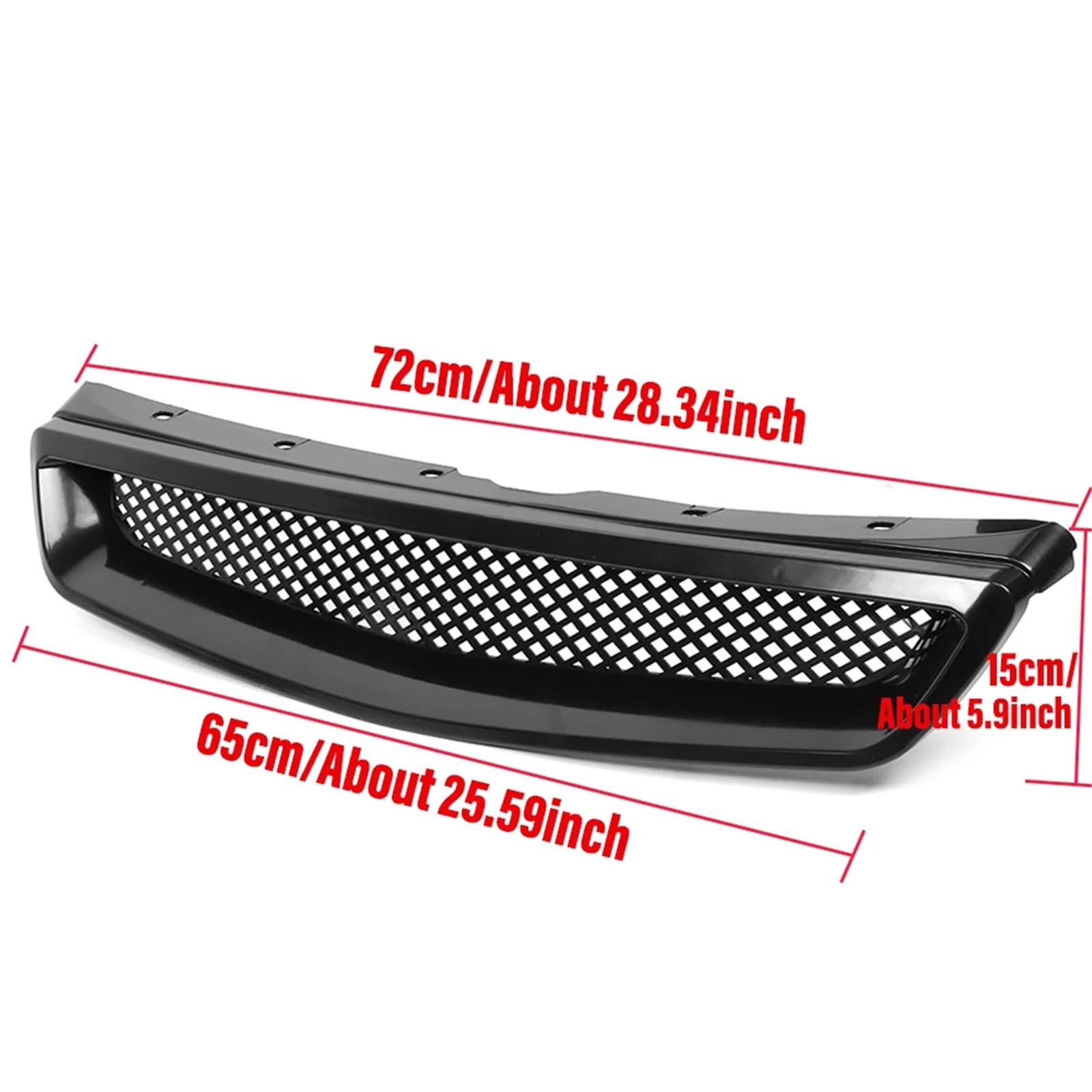 Pasuje do czarnego grilla maski przedniej JDM ABS Mesh Air Flow Intake Grill pasuje Hondy Civic 1999-2000 grill chłodnicy