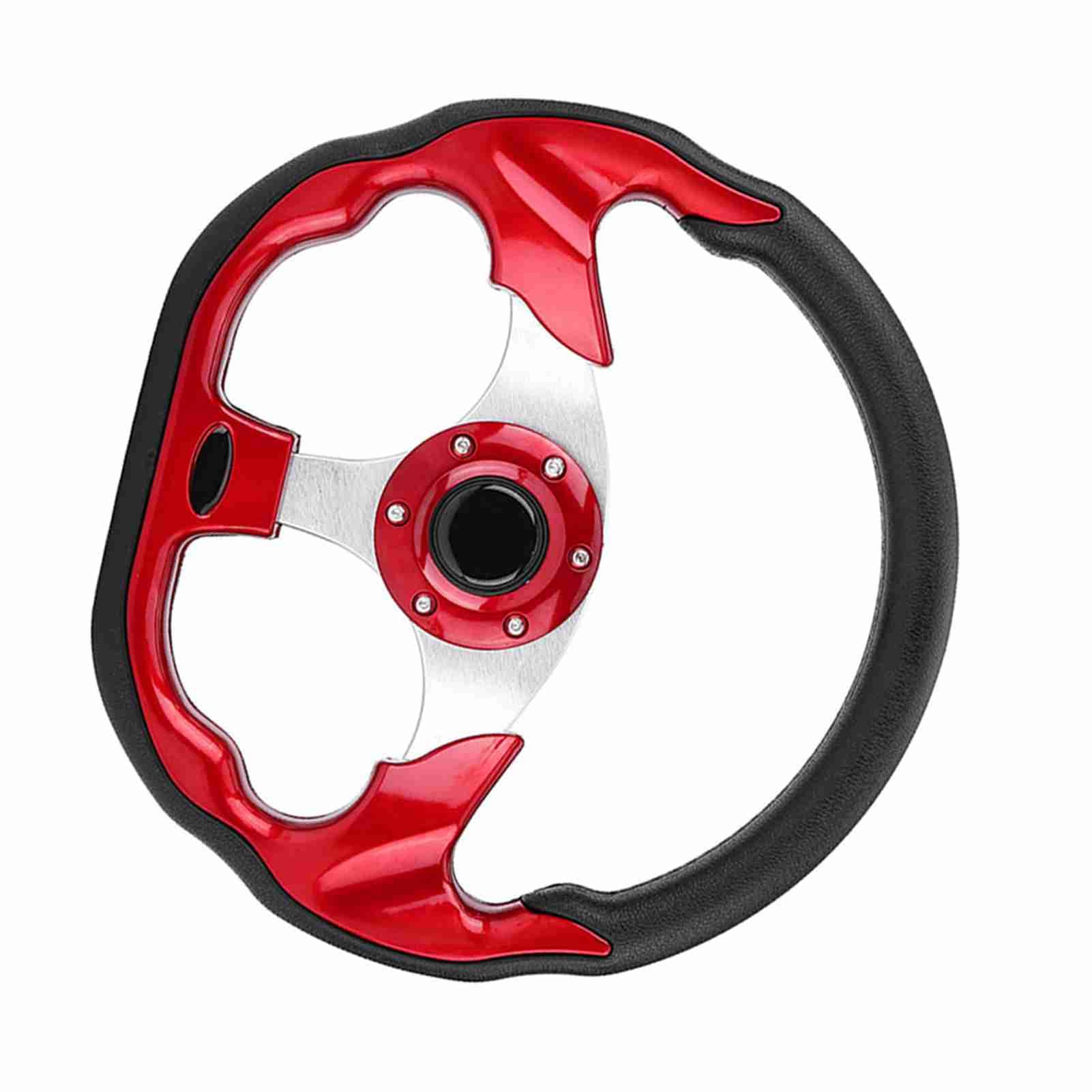 Kierownica Wyścigowa 320 Mm Zamszowa Skóra z Włókna Węglowego Antypoślizgowa Uniwersalne Dopasowanie do Zmodyfikowanych Samochodów Driftowych Wydajność Aluminiowa Rama Kierownica (czerwony)