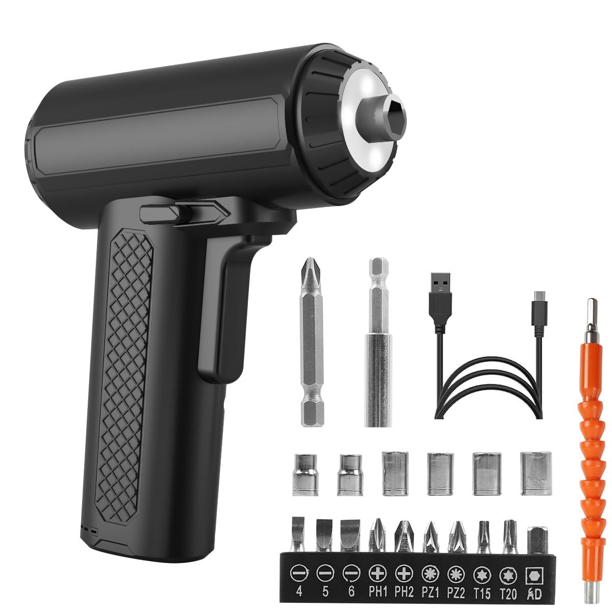 HASTHIP® 20-in-1 3.6V Cordless Electric Screwdriver Kit with LED Light, 3.5Nm Torque, USB Rechargeable 1300mAh Battery, Includes 22pcs for Home and DIY Projects (B0DHZYJWNZ) Amazon Price History, Amazon Price Tracker