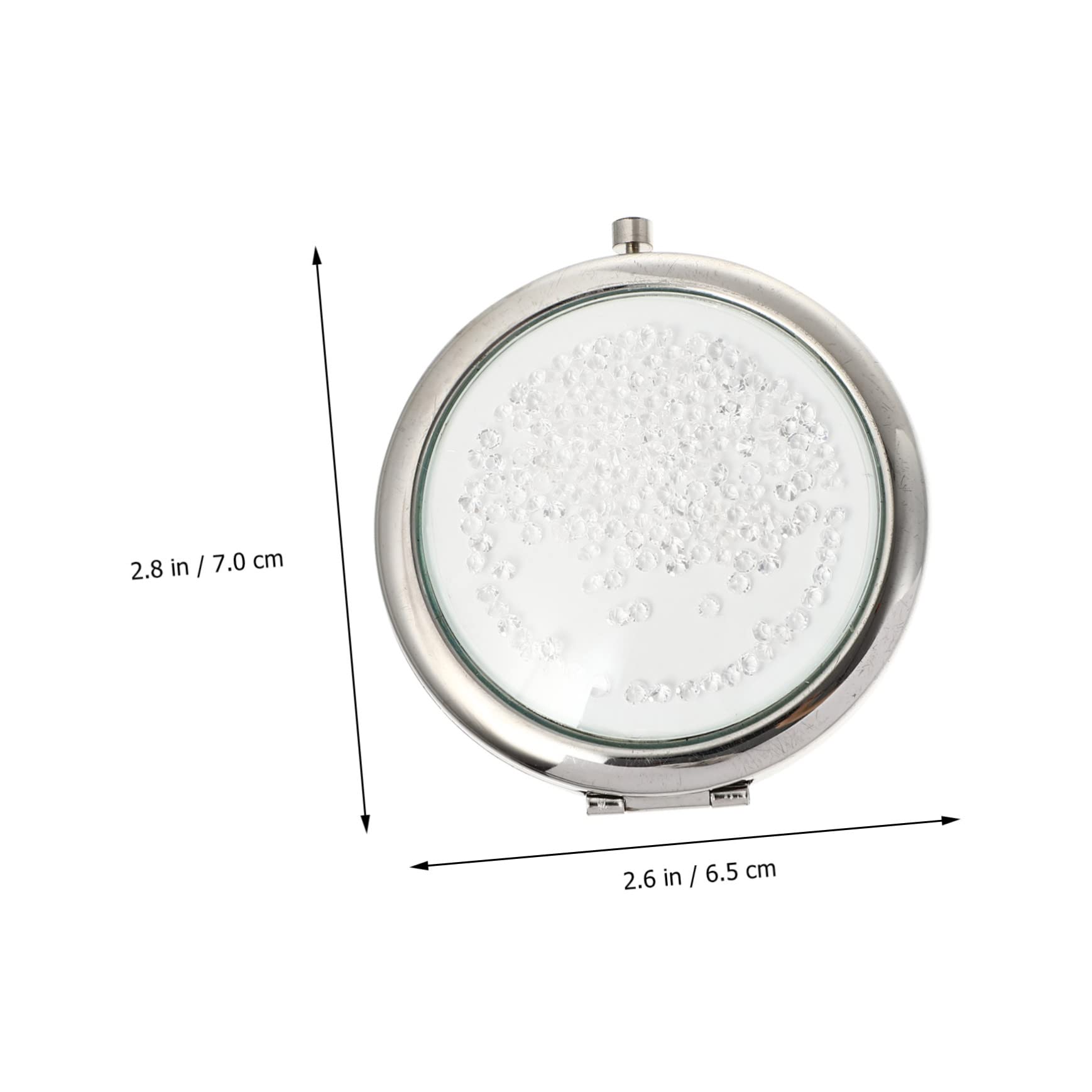 DOITOOL 3stücke Kompakter Tragbarer Doppelspiegel Faltbarer Make-up-Spiegel Mit Elegantem Design Für Reisen Und Täglichen Gebrauch Für Unterwegs