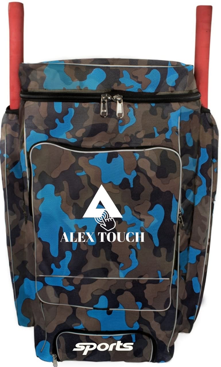 ALEXTOUCH Sports Cricket Kit Bag Daffle Bag Kit Bag (Blue)-picture-36