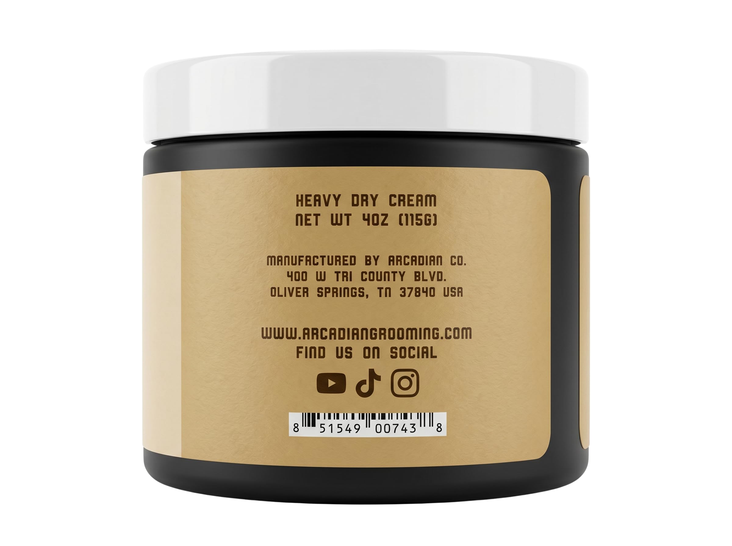 Arcadian Grooming Wanilia Cedar Matte Paste Mens Hair Styling Cream Heavy Hold Vegan Okrucieństwo Free, 4oz