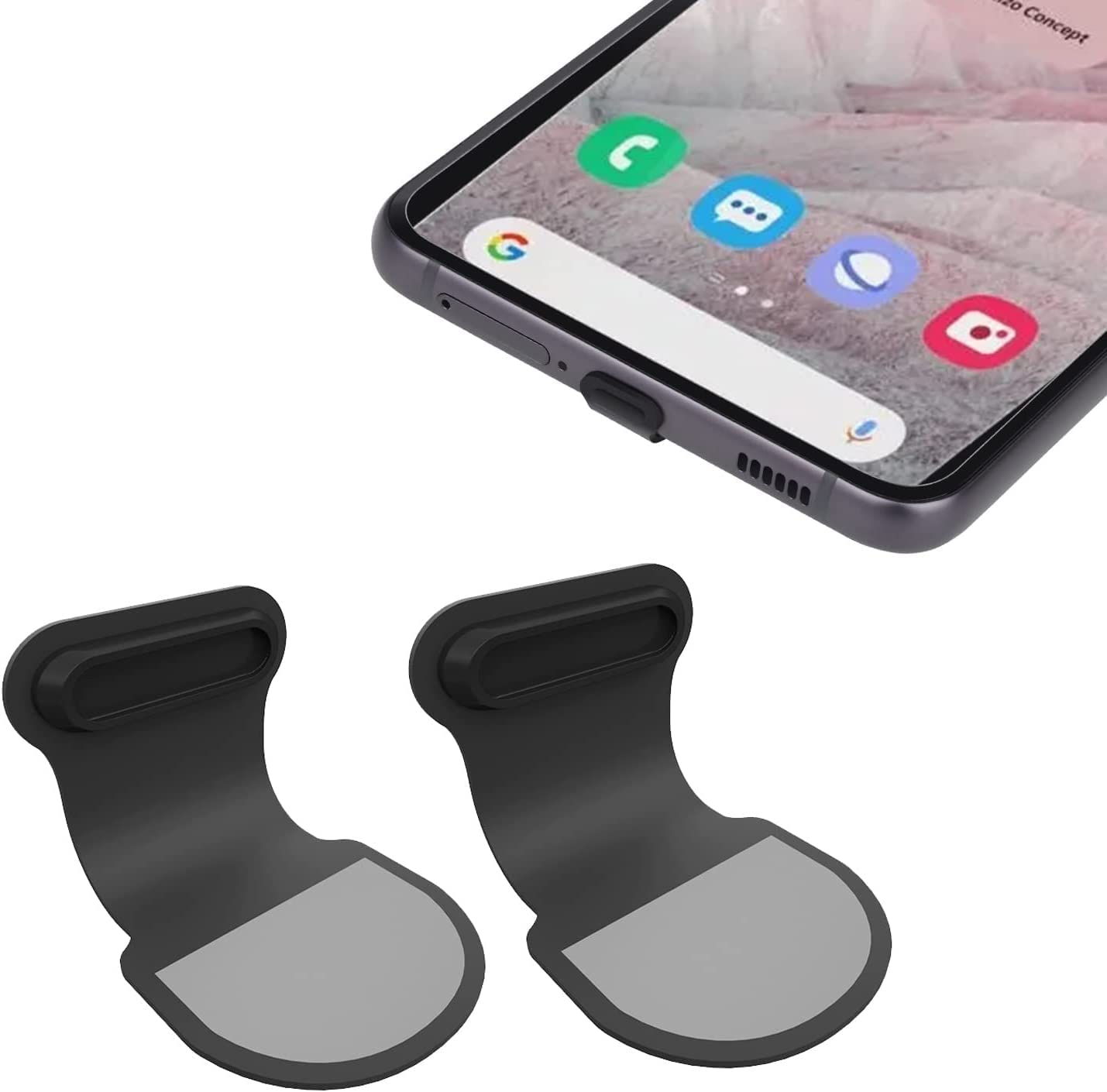 WISKA® Mobile Phone Charging Cover Anti Dust Plug Adhesive Stickers for Type C Port Protector Accessories [2 x Type C Port Plug] (B0BNG5BV14) Amazon Price History, Amazon Price Tracker