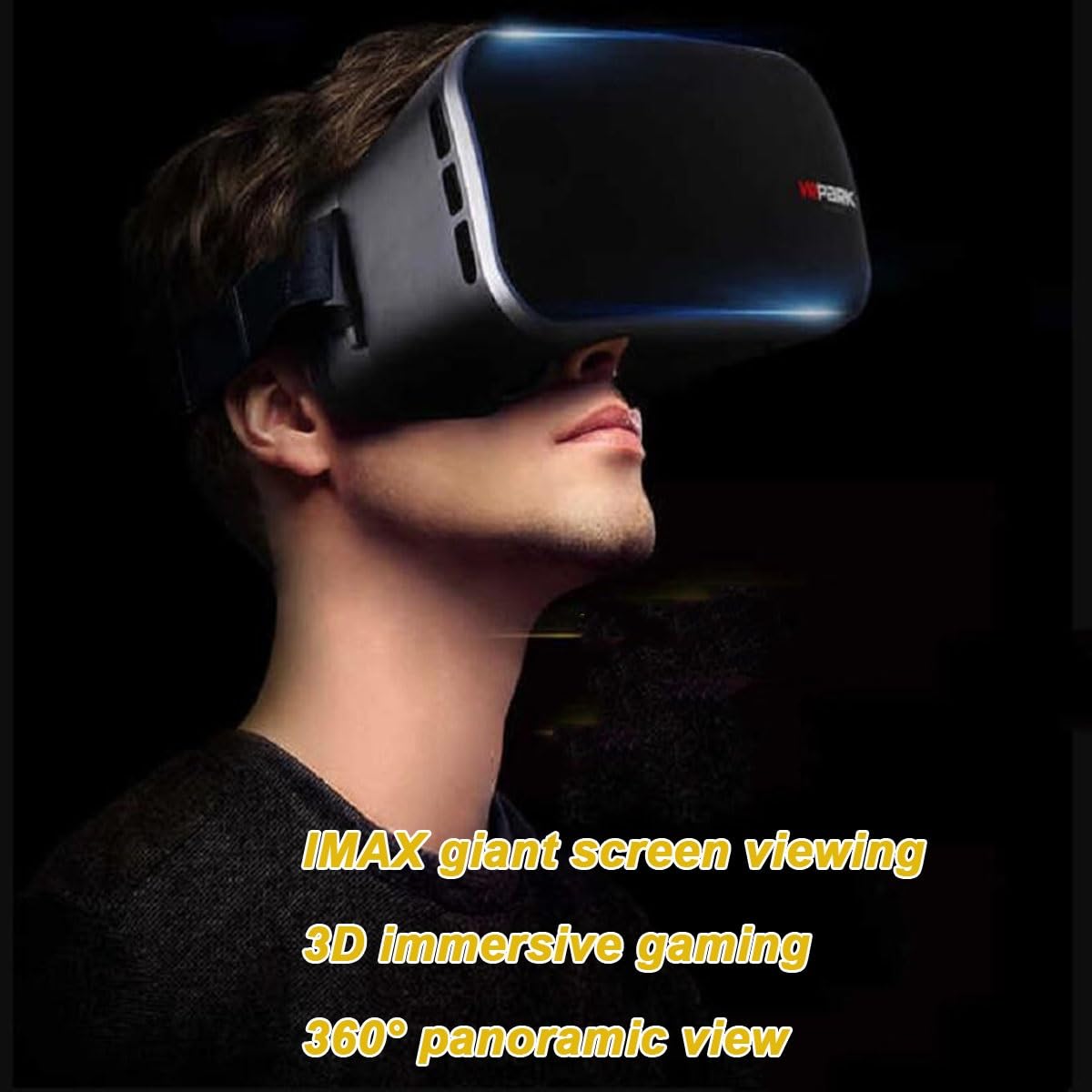 Gafas 3D VR, Gafas 3D HD VR de Realidad Virtual Inteligente, Gafas VR con protección for los Ojos con luz Azul, Compatibles con Sistemas Android e iOS Que admiten miopía
