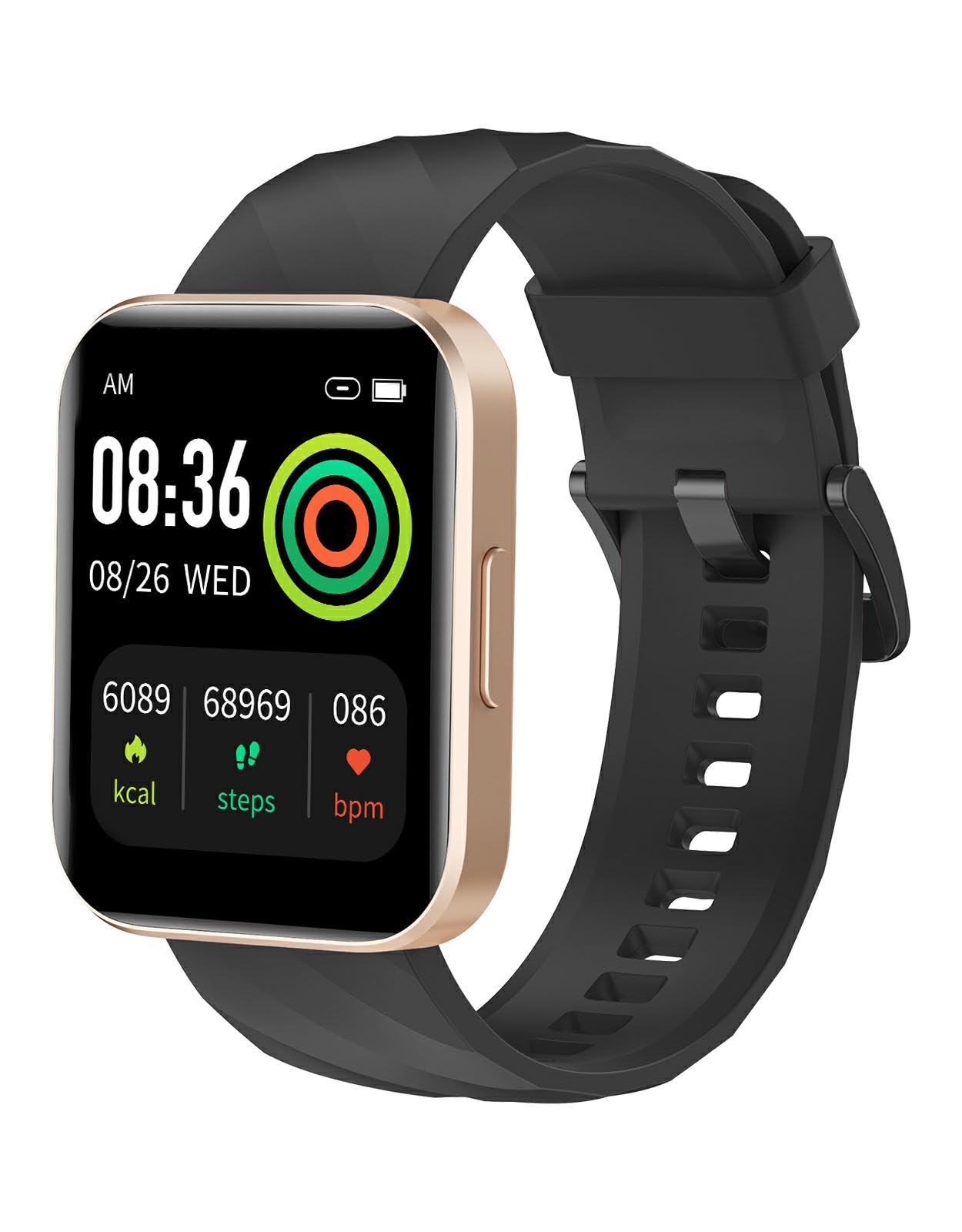 RUIMEN Montre Connectée Homme Femme Montre Sport Appel pour Android iOS | Smartwatch Etanche IP68 Podometre Cardiofrequencemetre Oxymetre SpO2 Multisport Notification Chronometre Cycle Menstruel