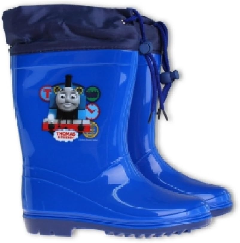 Thomas and Friends Wellies Snow Boots with Waterproof Fabric Toggle Tie Tops