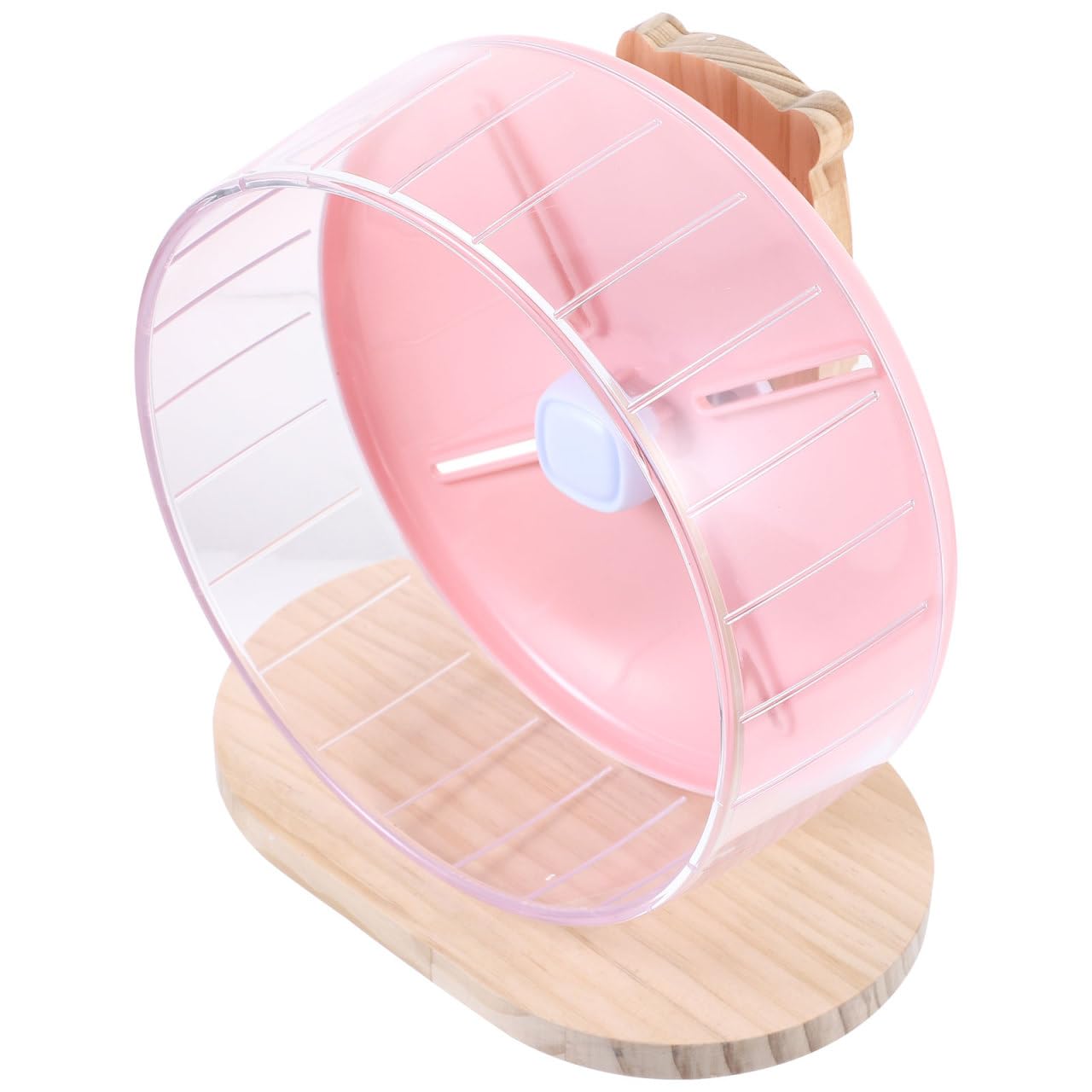 1 Ensemble Roue Silencieuse pour Hamster Accessoire Compact avec Support pour Rongeurs Couleur Rose pour Chinchillas et Favorise Animaux