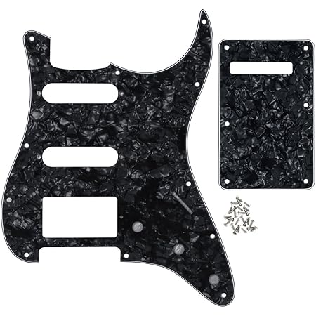 Black strat black pearl pickguard Clearance