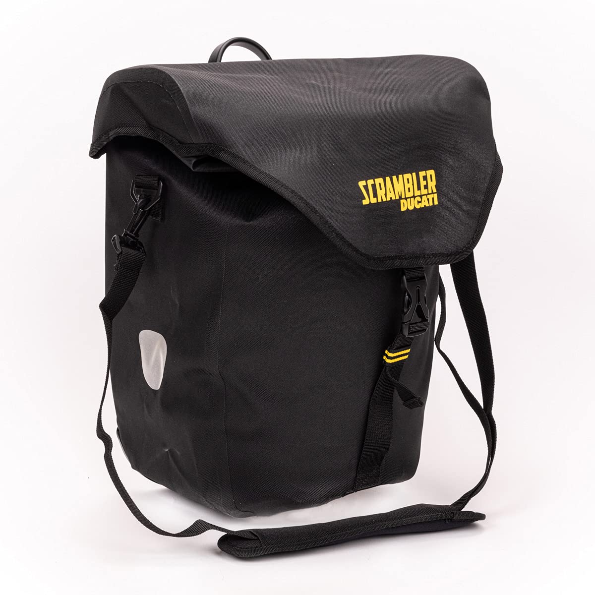 Sacca Laterale Ducati Scrambler per Bicicletta, Tessuto Ecologico, Impermeabile, Sistema Aggancio/Sgancio Rapido