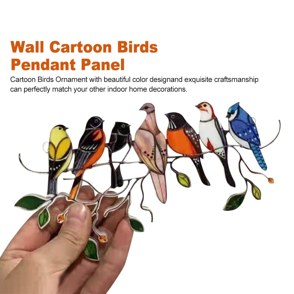 Multicolore Sur Un Fil De Fer En Vitrail Pour Fenêtre, Décoration D' Intérieur, Série D'oiseaux, Cadeau Pour Les Amoureux Des - Beaux-Arts Et Loisirs Créatifs