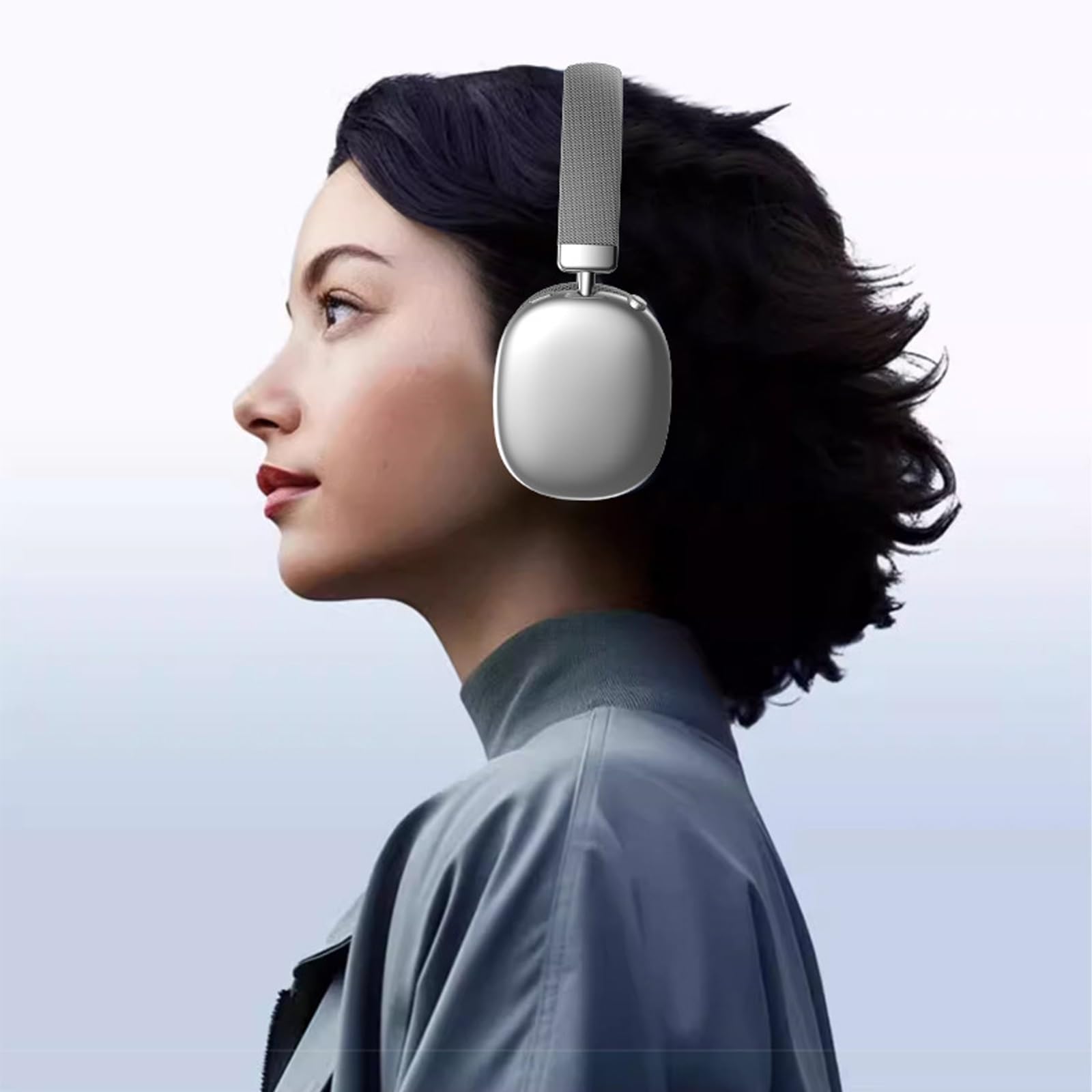 Luvant Casque Antibruit, sans Fil Supra-Auriculaire avec Microphone, Bluetooth 5.4, Audio HiFi, 12 Heures De Lecture, Ajustement Confortable for La Course, Les Jeux, Salle Sport, L'avion