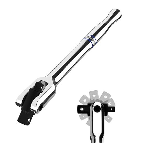 WORKPRO Barra disyuntora de doble unidad, accionamiento de 38 pulgadas y 14 pulgadas, barras rompedoras resistentes, 8 pulgadas de longitud con