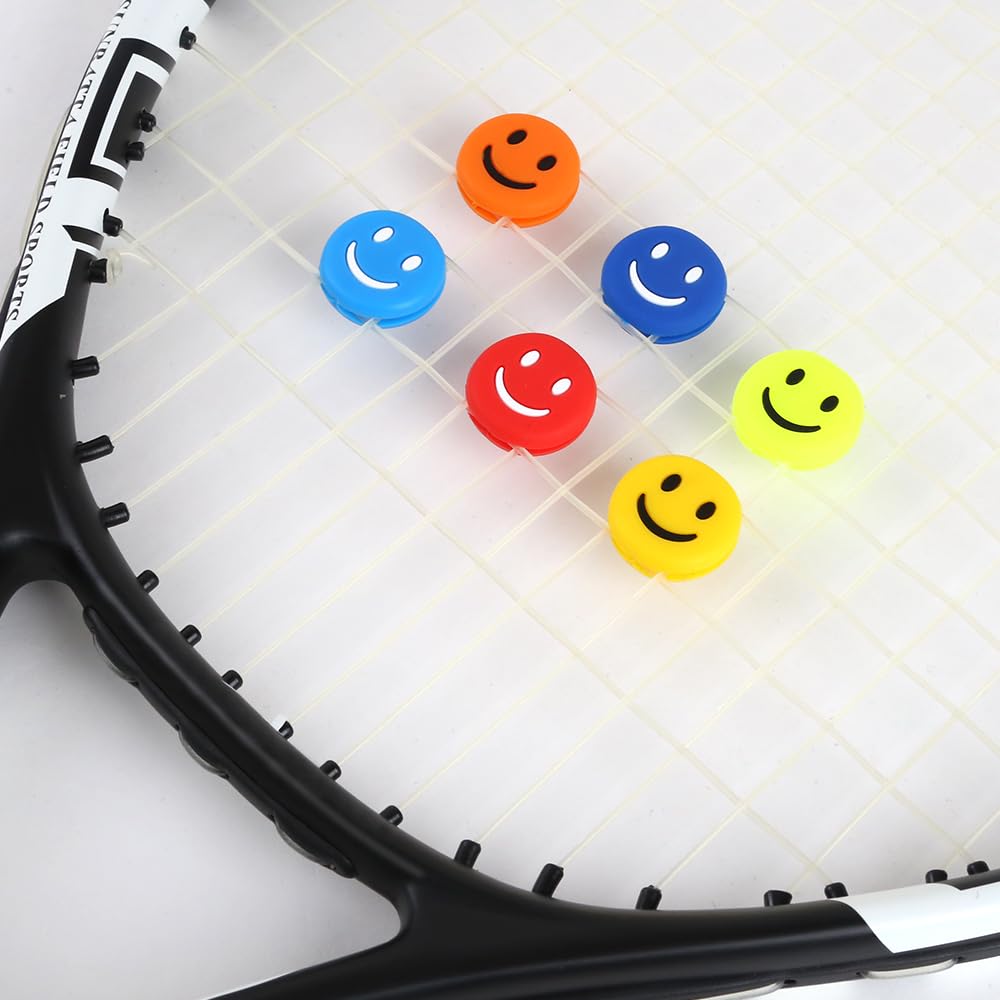 JBM6 Pieces Tennis Vibration Dampeners Durable Tennis Racket Strings Shock Absorber